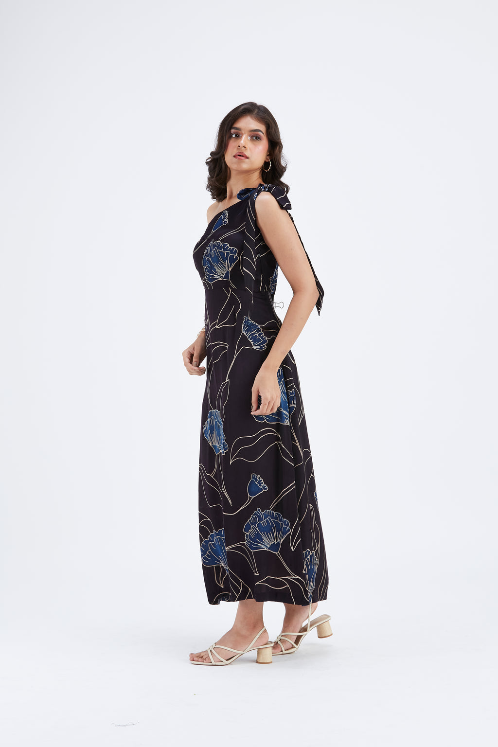 Cecilia Black dress by Hasttvam with Ete by Hasttvam at Kamakhyaa for sustainable fashion