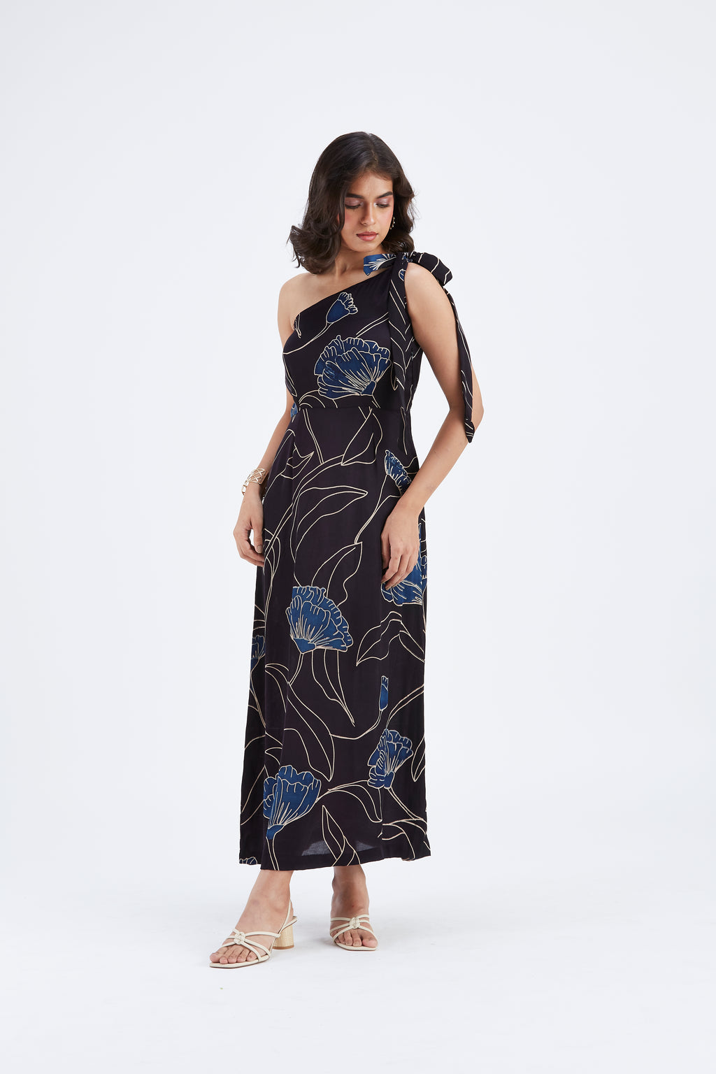 Cecilia Black dress by Hasttvam with Ete by Hasttvam at Kamakhyaa for sustainable fashion