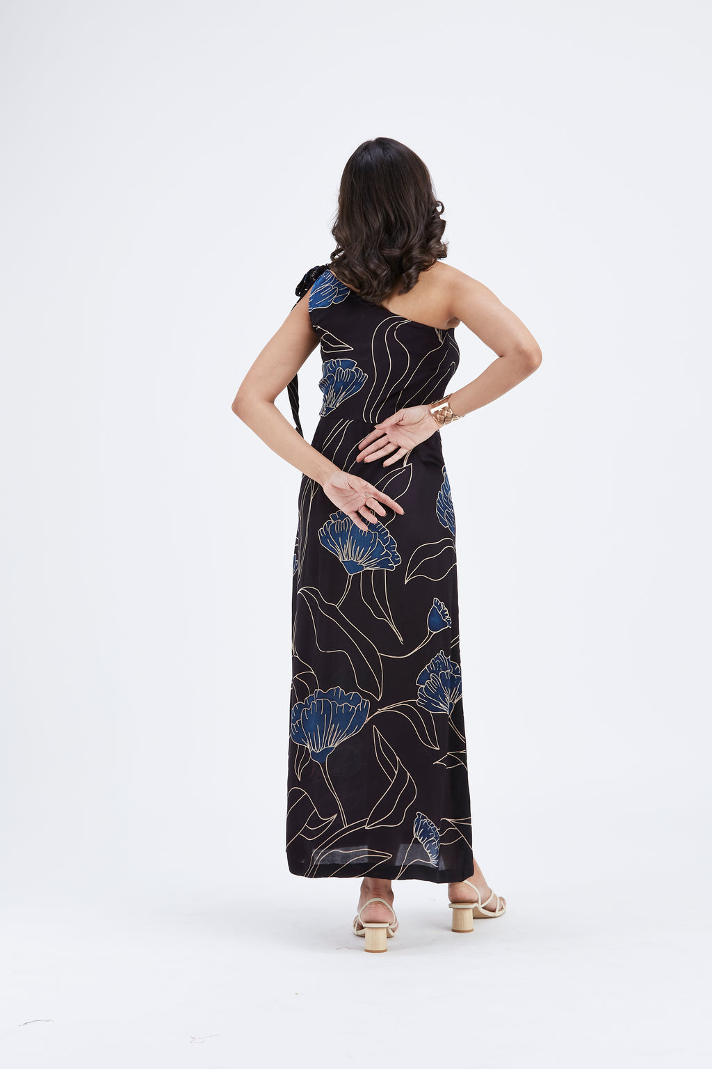 Cecilia Black dress by Hasttvam with Ete by Hasttvam at Kamakhyaa for sustainable fashion