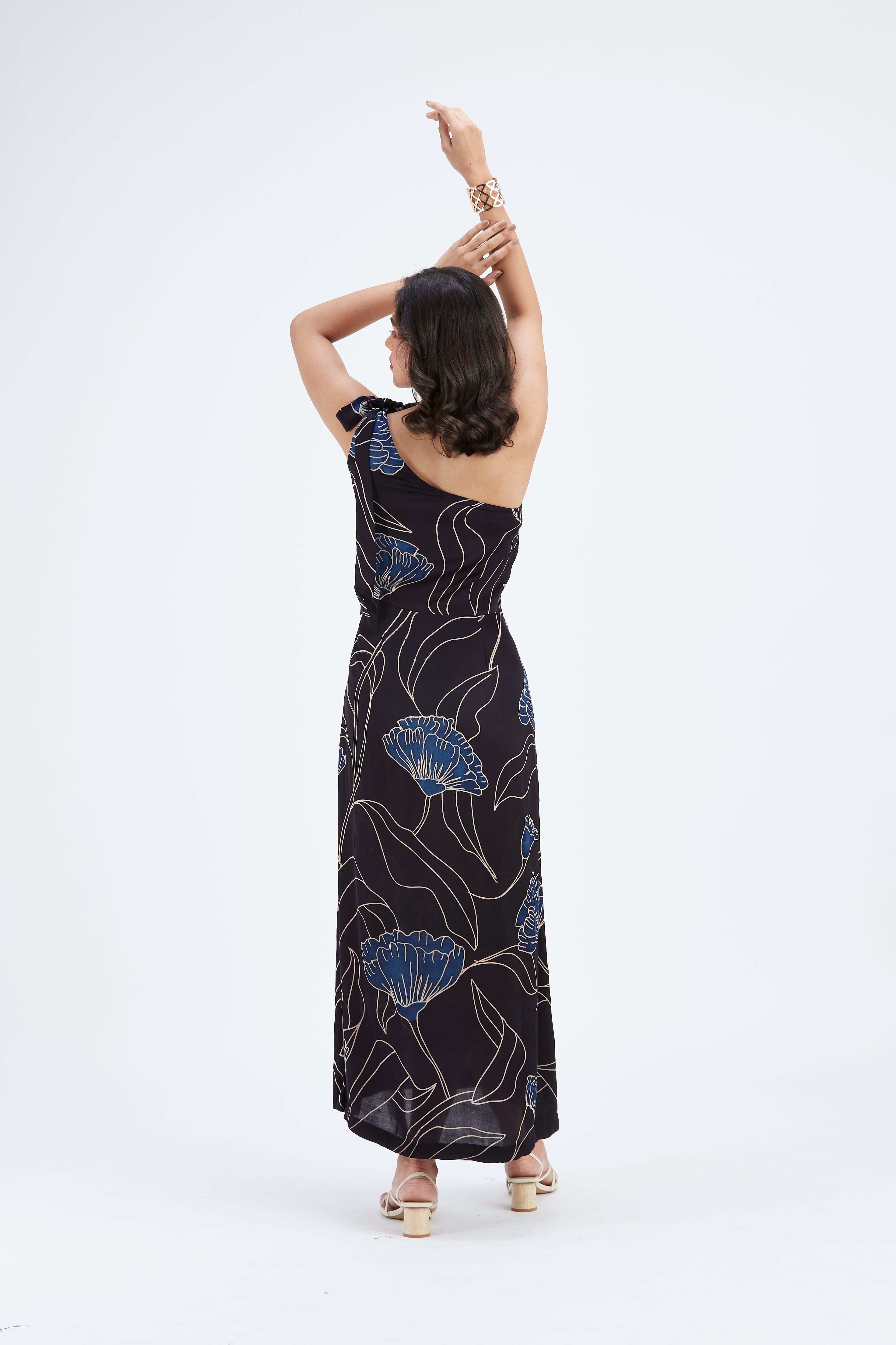 Cecilia Black dress by Hasttvam with Ete by Hasttvam at Kamakhyaa for sustainable fashion