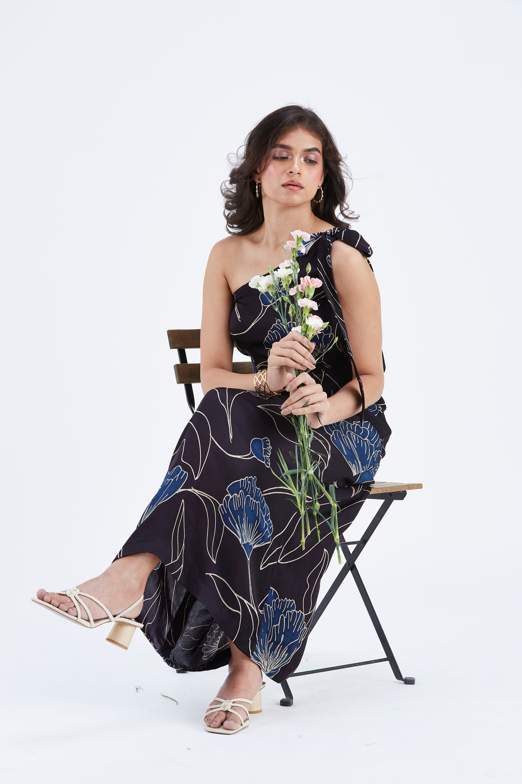 Cecilia Black dress by Hasttvam with Ete by Hasttvam at Kamakhyaa for sustainable fashion