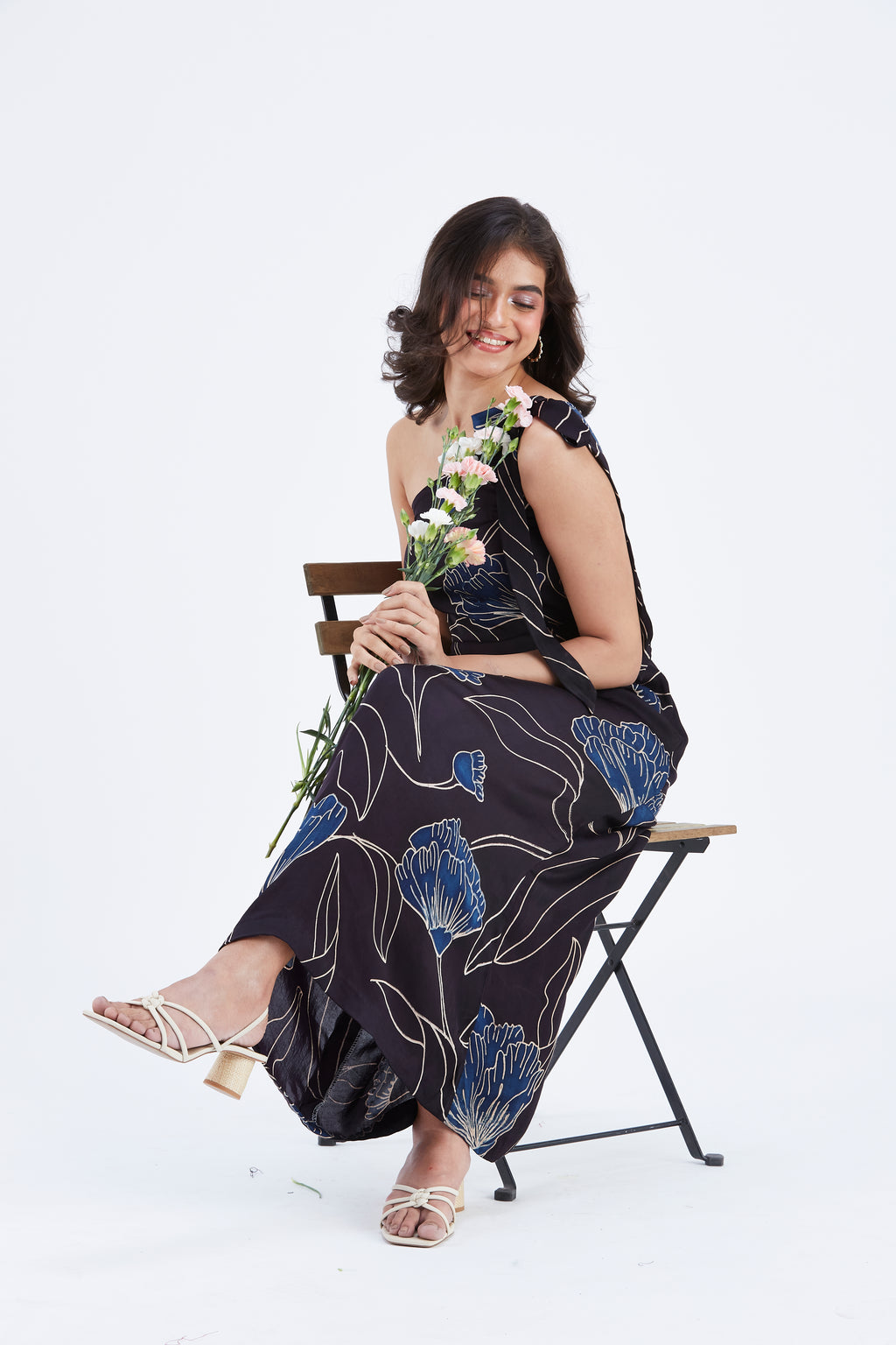 Cecilia Black dress by Hasttvam with Ete by Hasttvam at Kamakhyaa for sustainable fashion