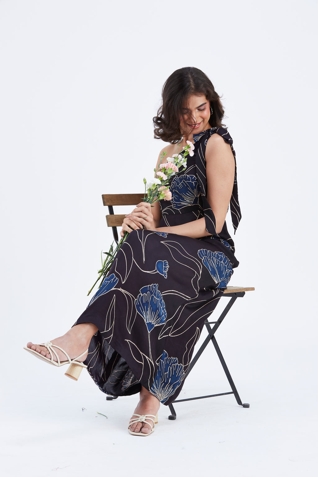 Cecilia Black dress by Hasttvam with Ete by Hasttvam at Kamakhyaa for sustainable fashion