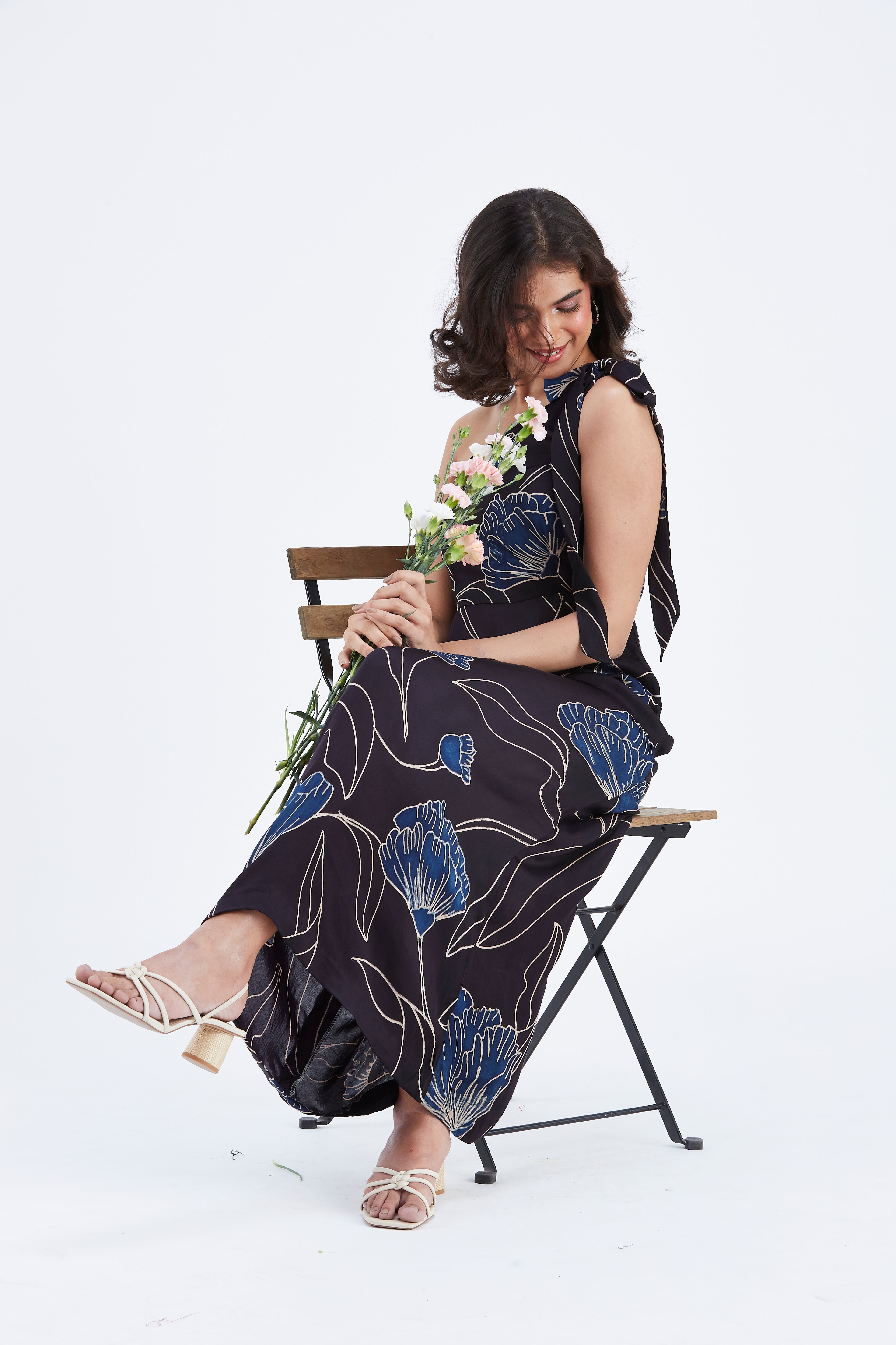 Cecilia Black dress by Hasttvam with Ete by Hasttvam at Kamakhyaa for sustainable fashion