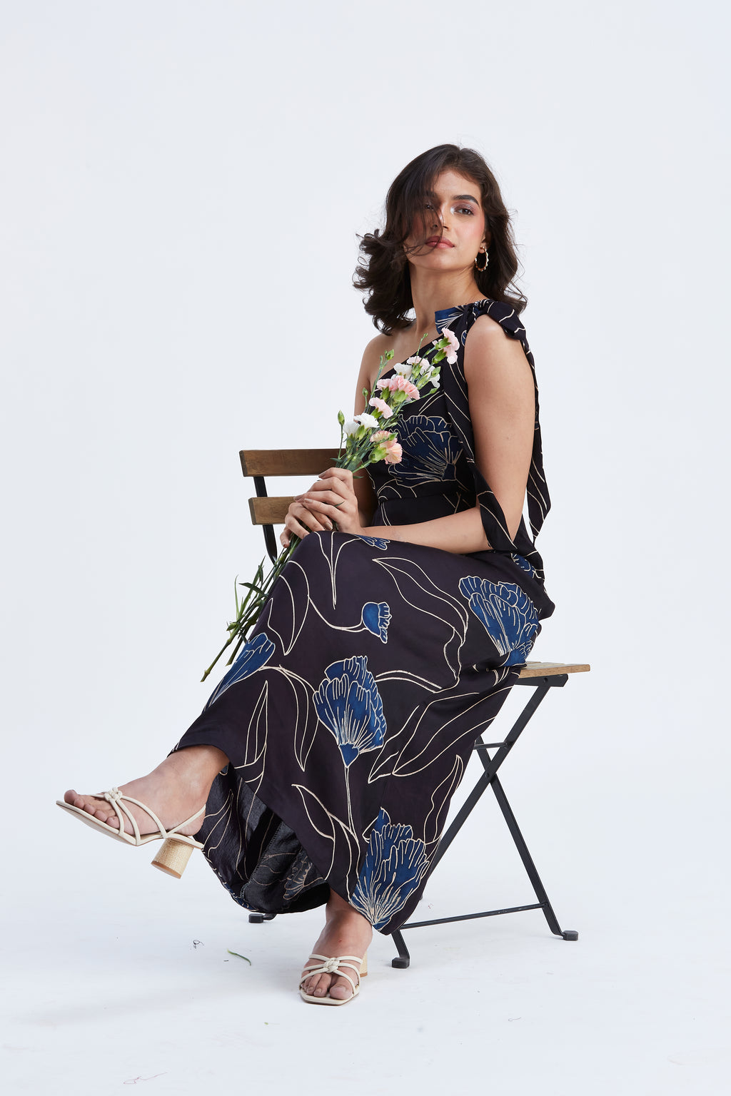 Cecilia Black dress by Hasttvam with Ete by Hasttvam at Kamakhyaa for sustainable fashion