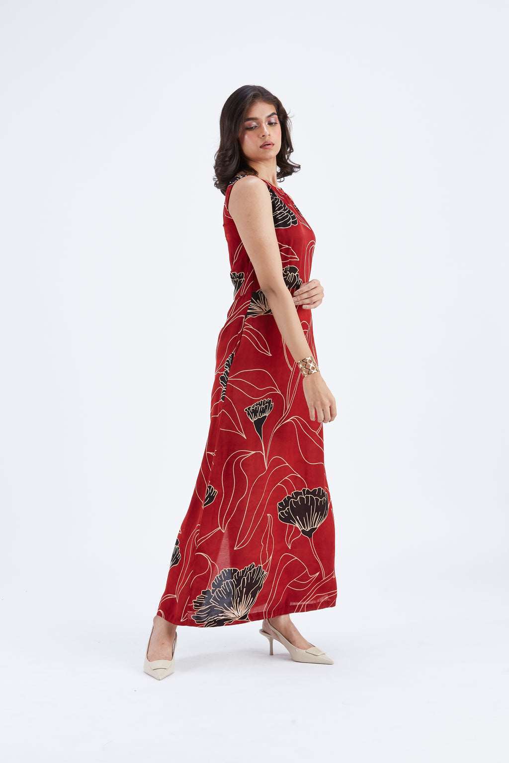 Elara dress by Hasttvam with Ete by Hasttvam at Kamakhyaa for sustainable fashion