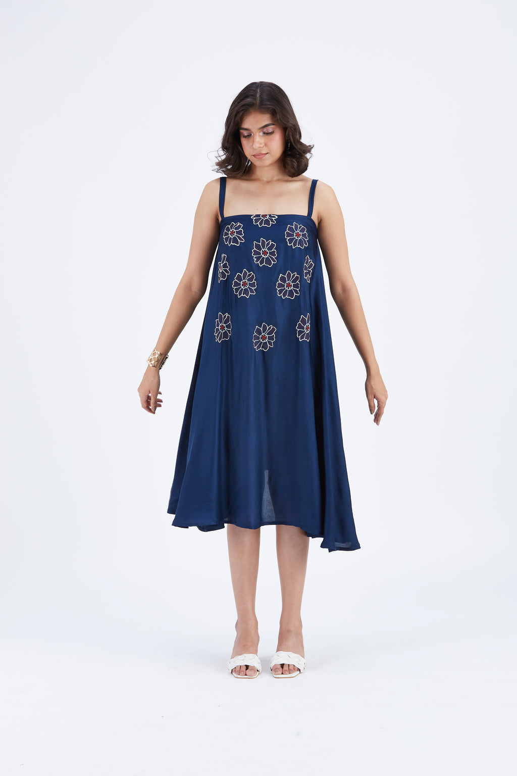 Reya Indigo dress by Hasttvam with Ete by Hasttvam at Kamakhyaa for sustainable fashion