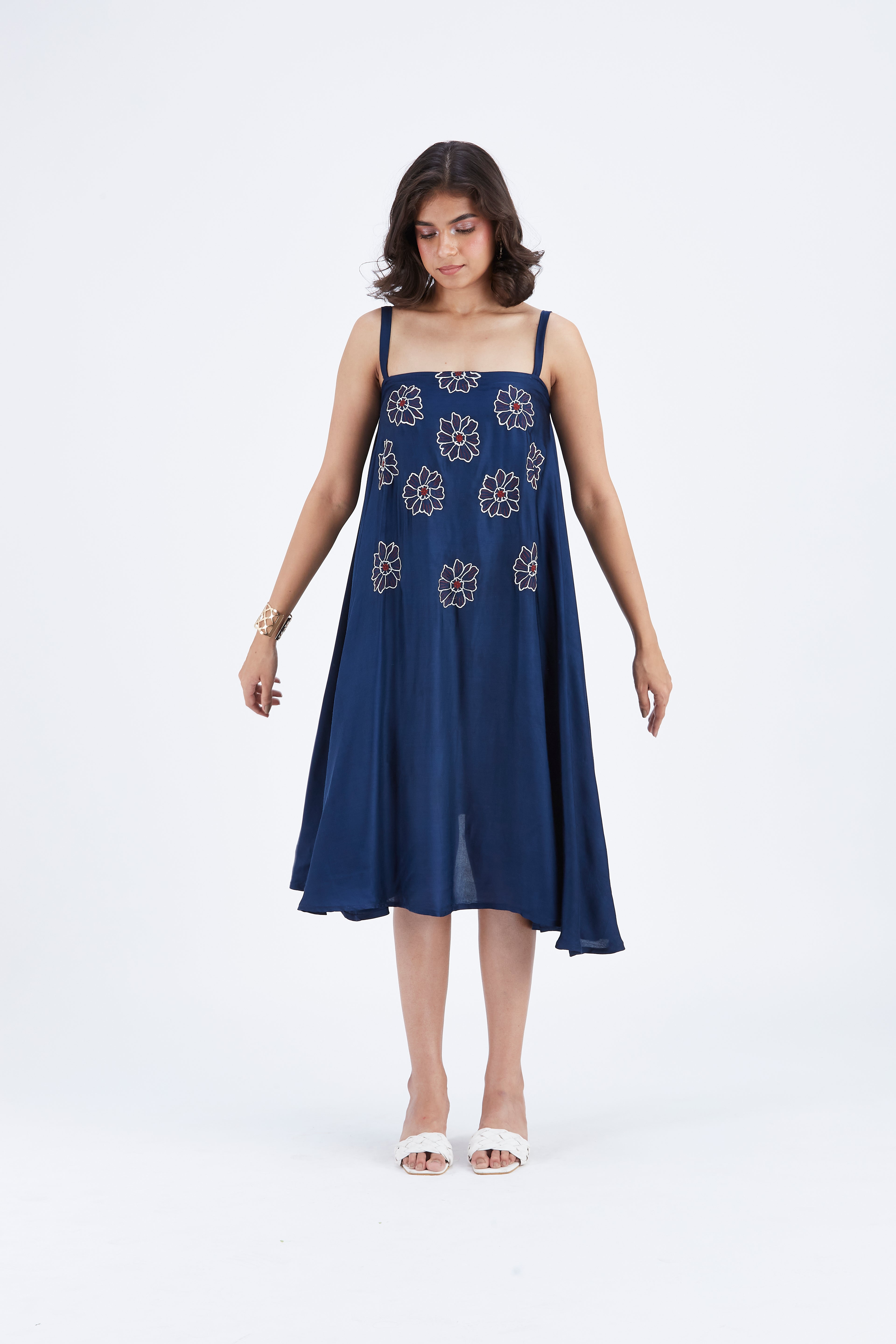 Reya Indigo dress by Hasttvam with Ete by Hasttvam at Kamakhyaa for sustainable fashion