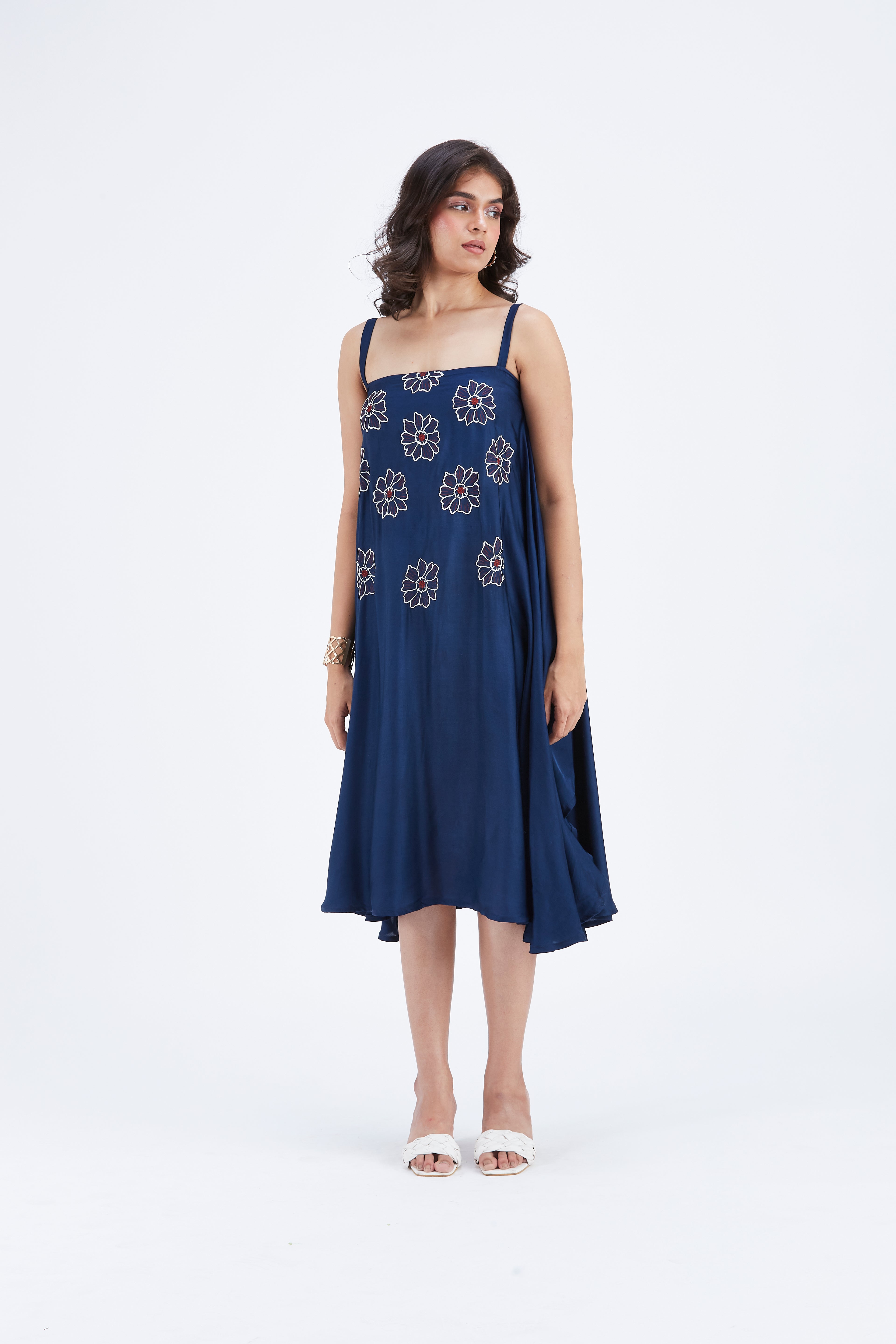 Reya Indigo dress by Hasttvam with Ete by Hasttvam at Kamakhyaa for sustainable fashion