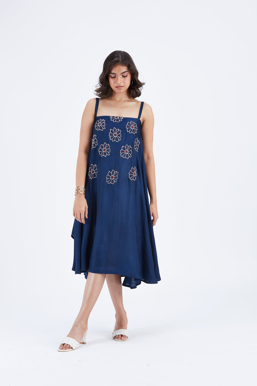 Reya Indigo dress by Hasttvam with Ete by Hasttvam at Kamakhyaa for sustainable fashion