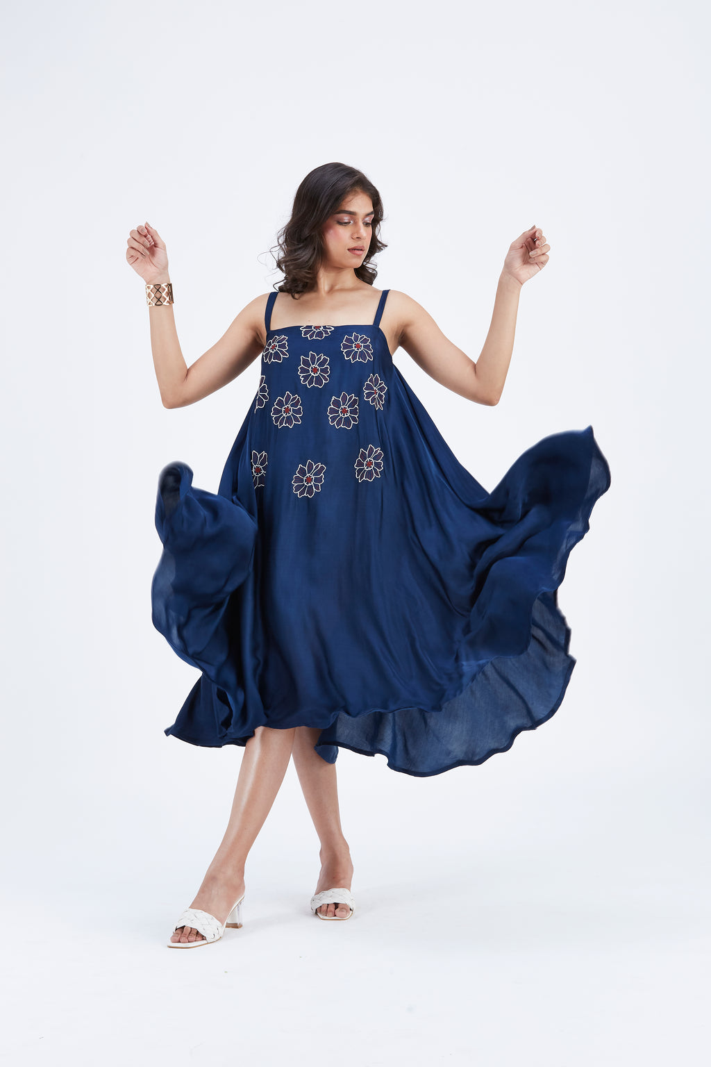 Reya Indigo dress by Hasttvam with Ete by Hasttvam at Kamakhyaa for sustainable fashion