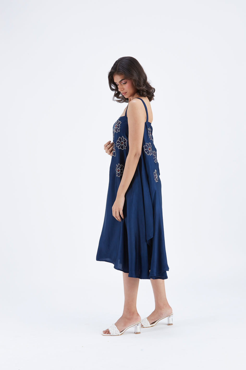 Reya Indigo dress by Hasttvam with Ete by Hasttvam at Kamakhyaa for sustainable fashion
