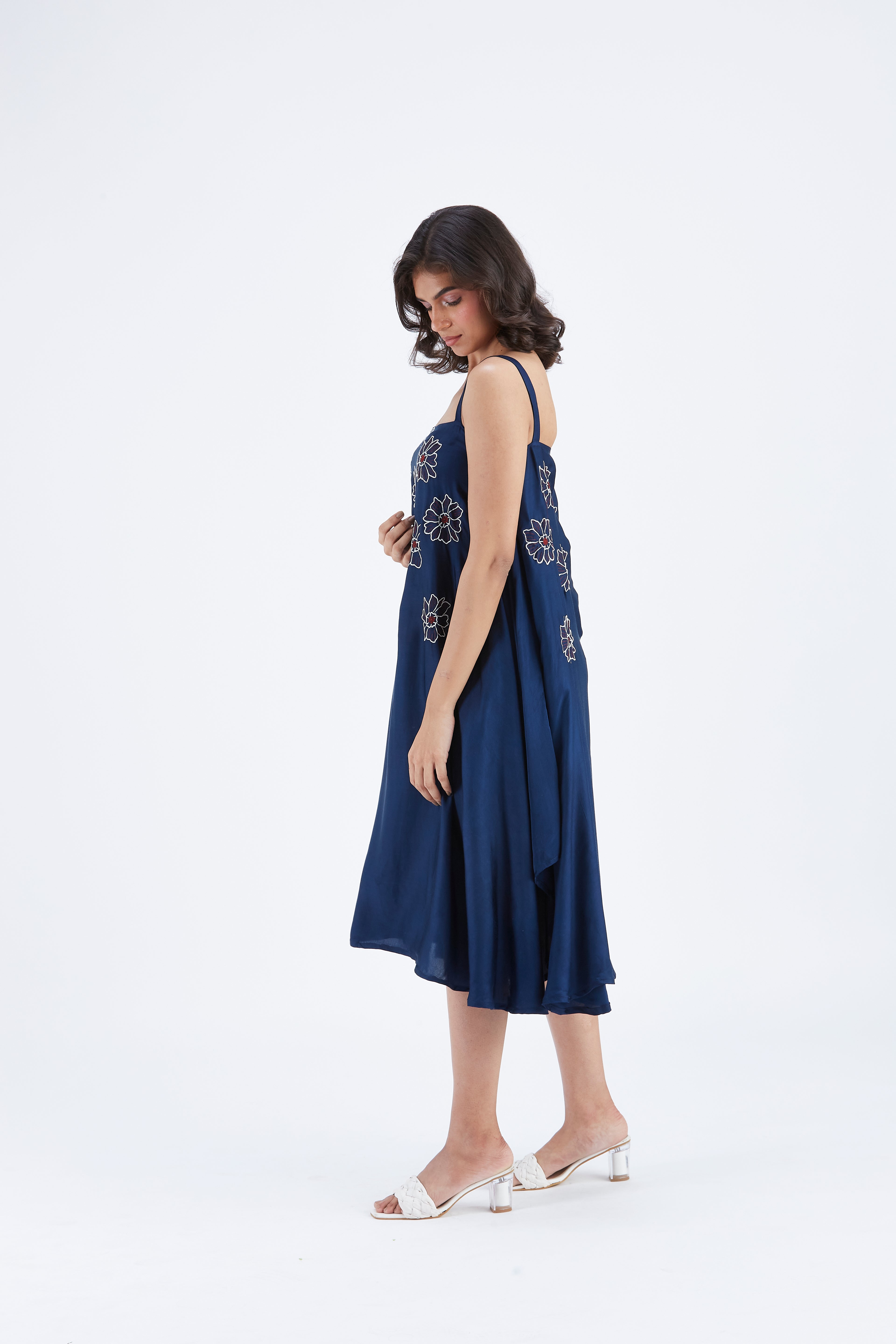 Reya Indigo dress by Hasttvam with Ete by Hasttvam at Kamakhyaa for sustainable fashion