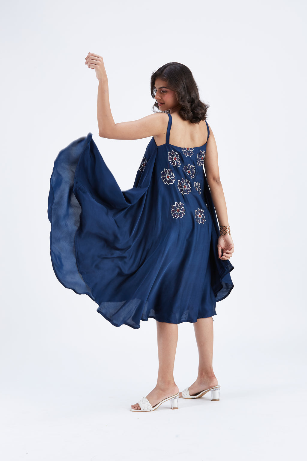 Reya Indigo dress by Hasttvam with Ete by Hasttvam at Kamakhyaa for sustainable fashion
