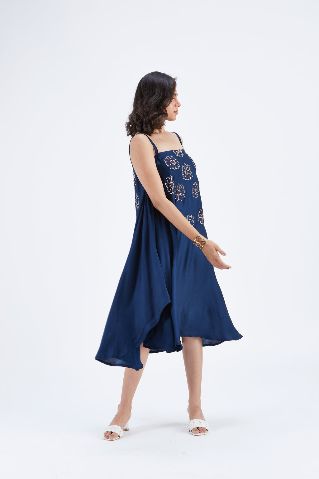 Reya Indigo dress by Hasttvam with Ete by Hasttvam at Kamakhyaa for sustainable fashion