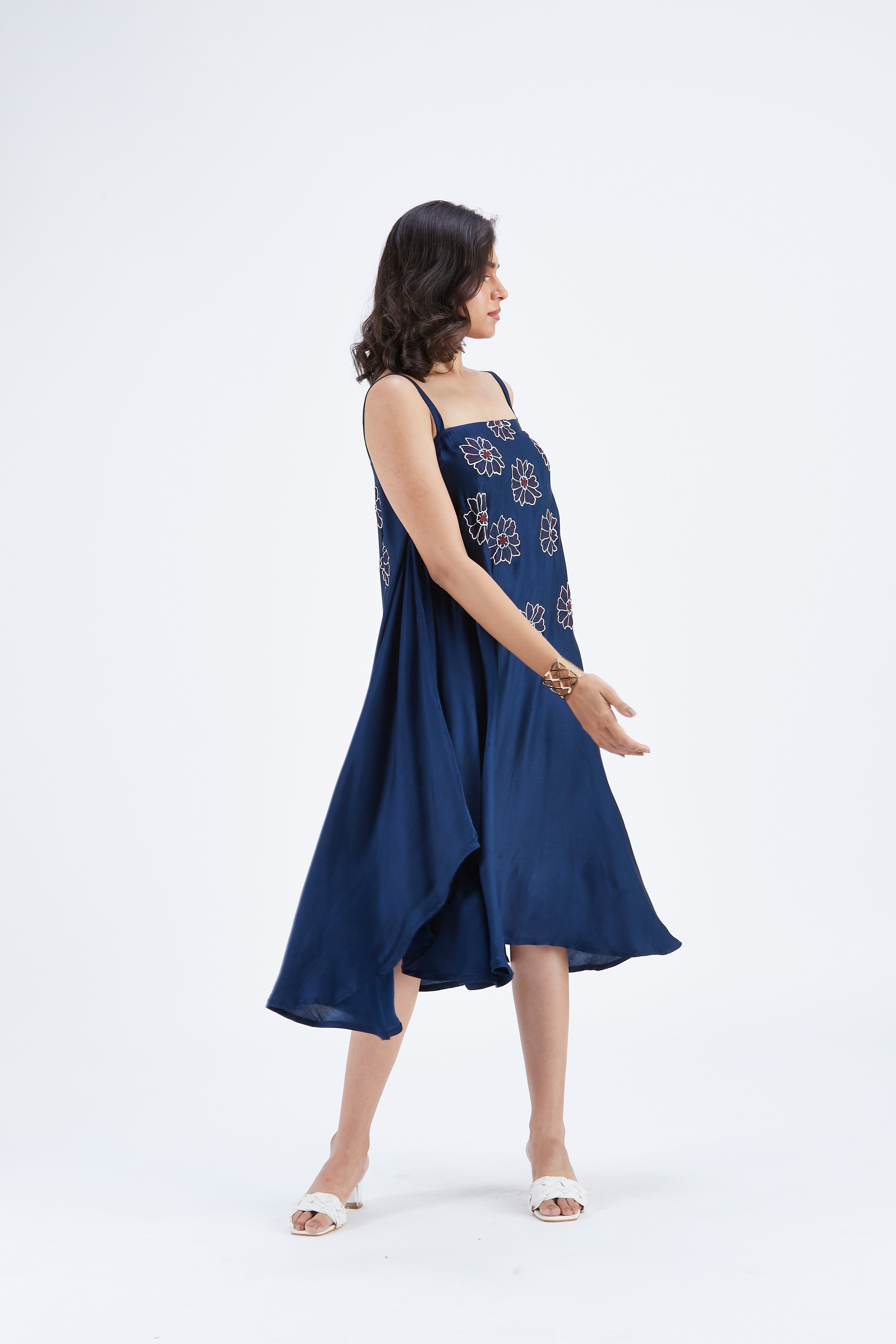 Reya Indigo dress by Hasttvam with Ete by Hasttvam at Kamakhyaa for sustainable fashion
