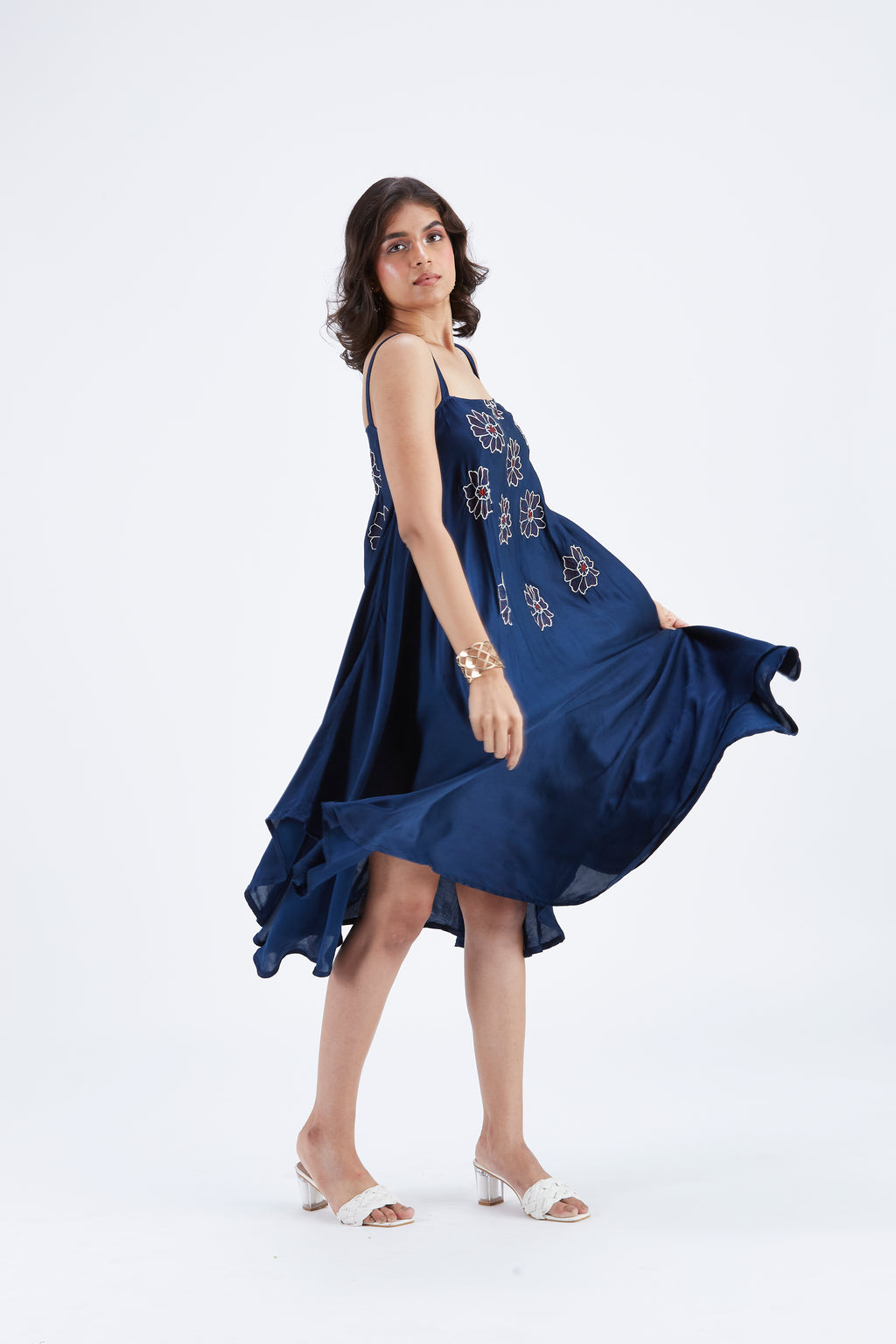 Reya Indigo dress by Hasttvam with Ete by Hasttvam at Kamakhyaa for sustainable fashion
