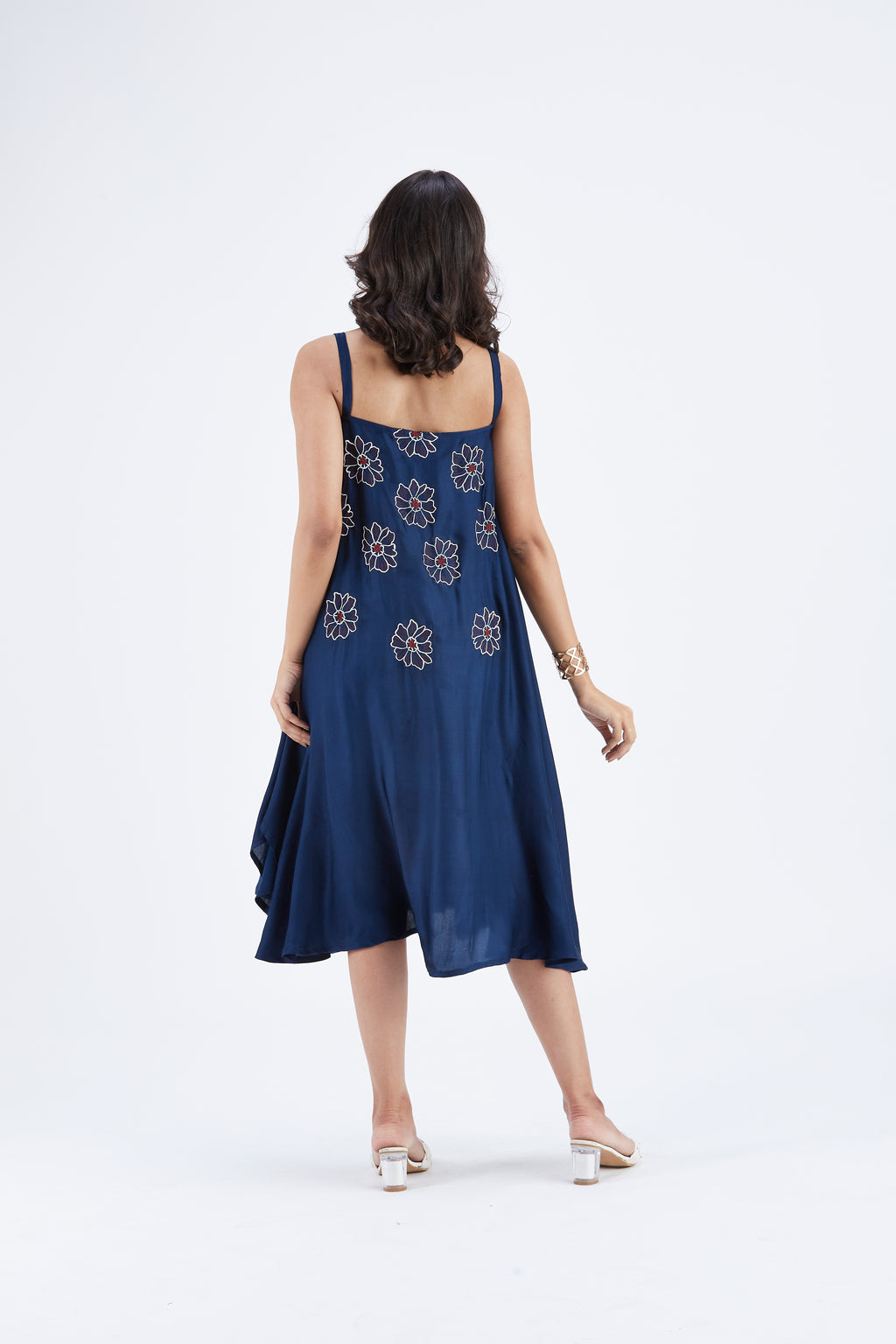 Reya Indigo dress by Hasttvam with Ete by Hasttvam at Kamakhyaa for sustainable fashion