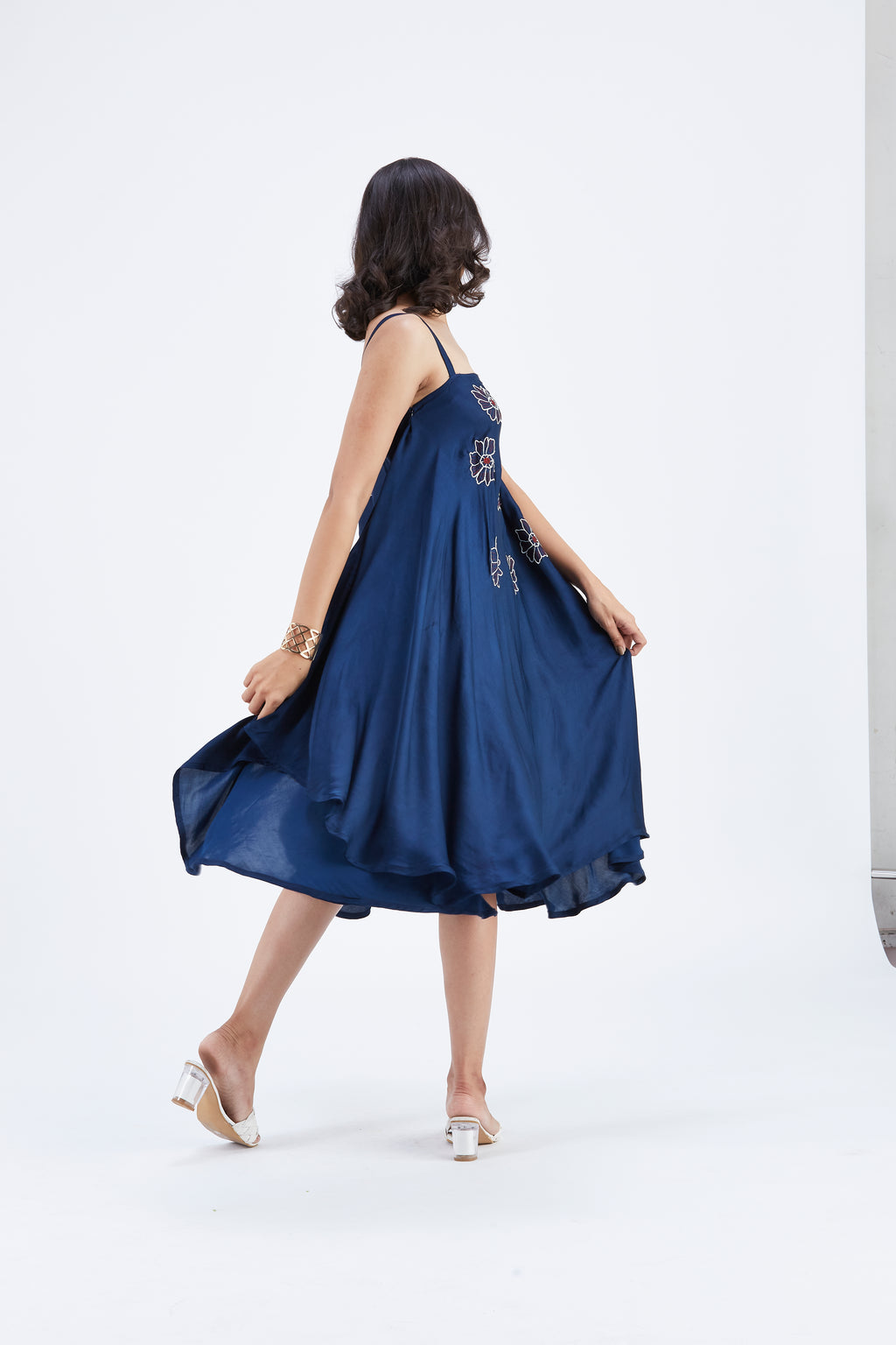 Reya Indigo dress by Hasttvam with Ete by Hasttvam at Kamakhyaa for sustainable fashion