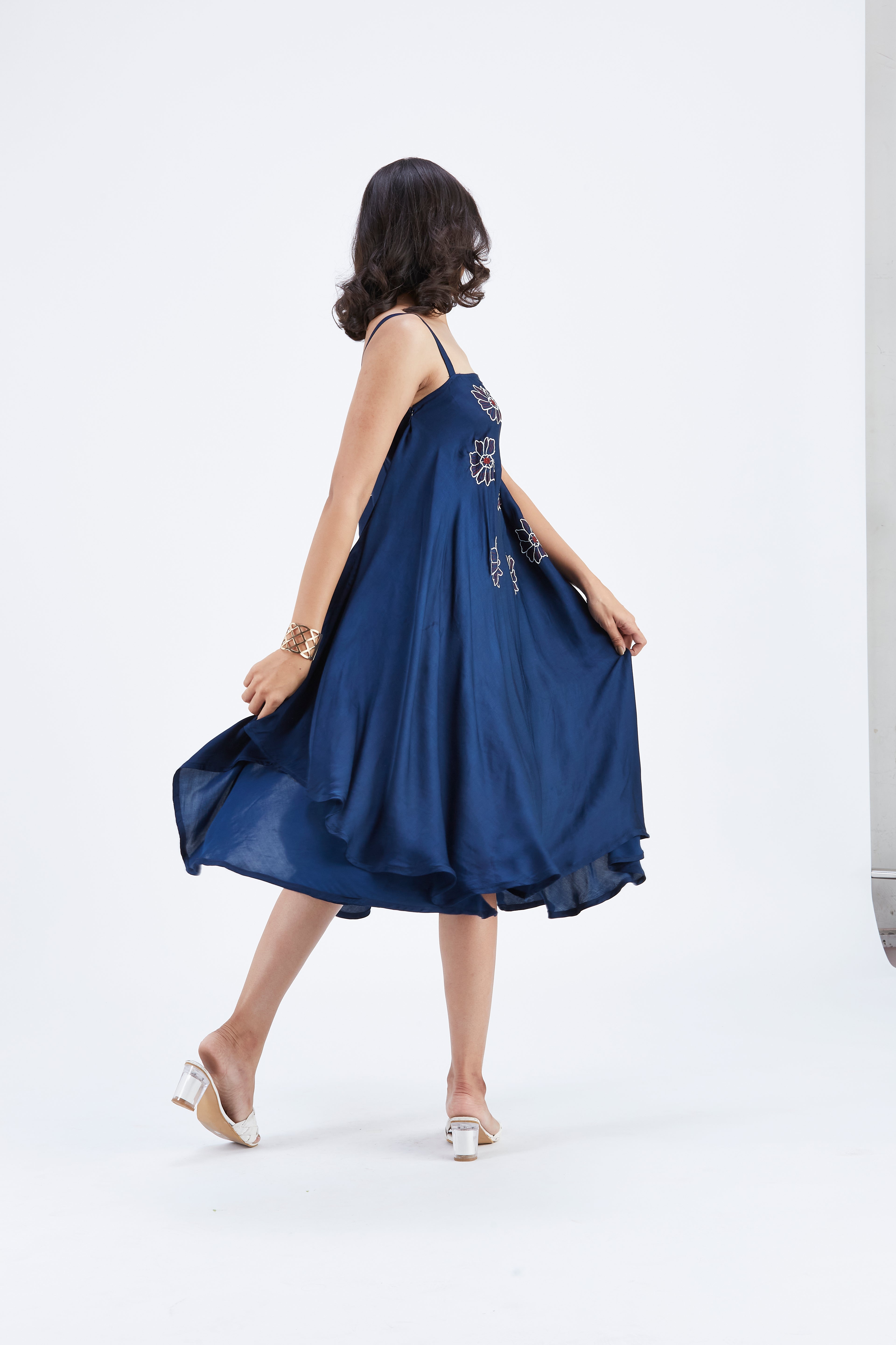 Reya Indigo dress by Hasttvam with Ete by Hasttvam at Kamakhyaa for sustainable fashion