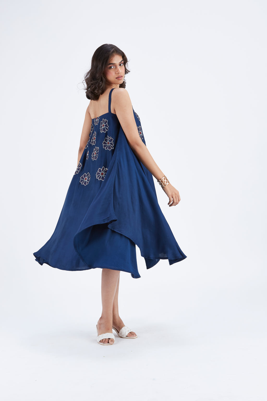 Reya Indigo dress by Hasttvam with Ete by Hasttvam at Kamakhyaa for sustainable fashion