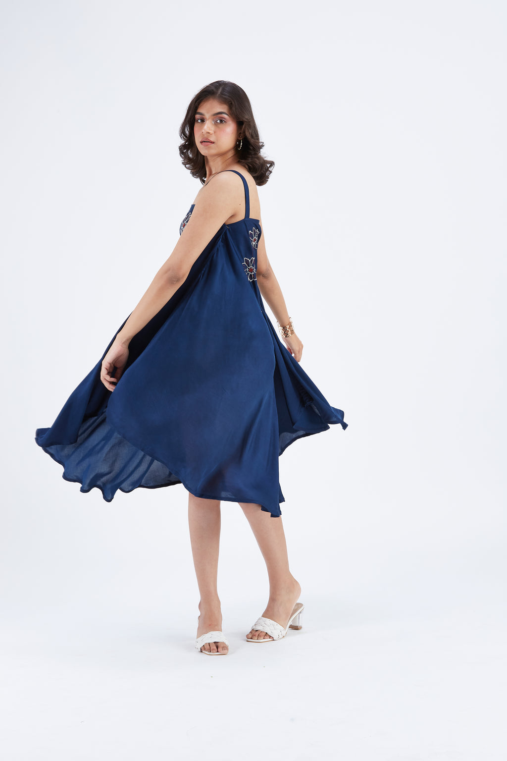 Reya Indigo dress by Hasttvam with Ete by Hasttvam at Kamakhyaa for sustainable fashion