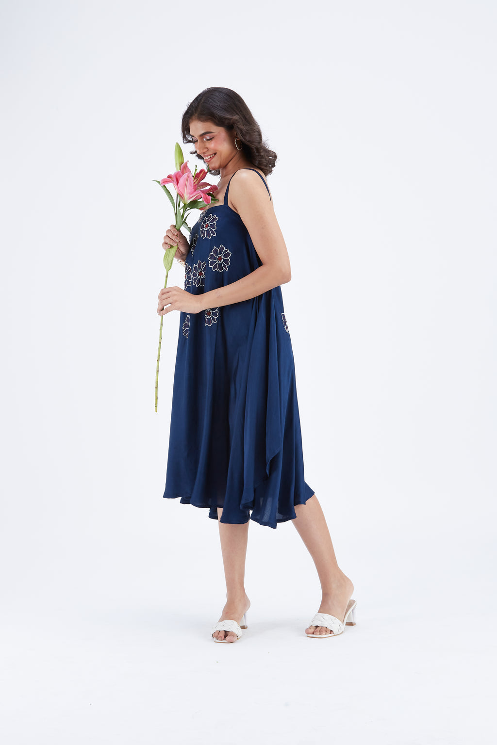 Reya Indigo dress by Hasttvam with Ete by Hasttvam at Kamakhyaa for sustainable fashion
