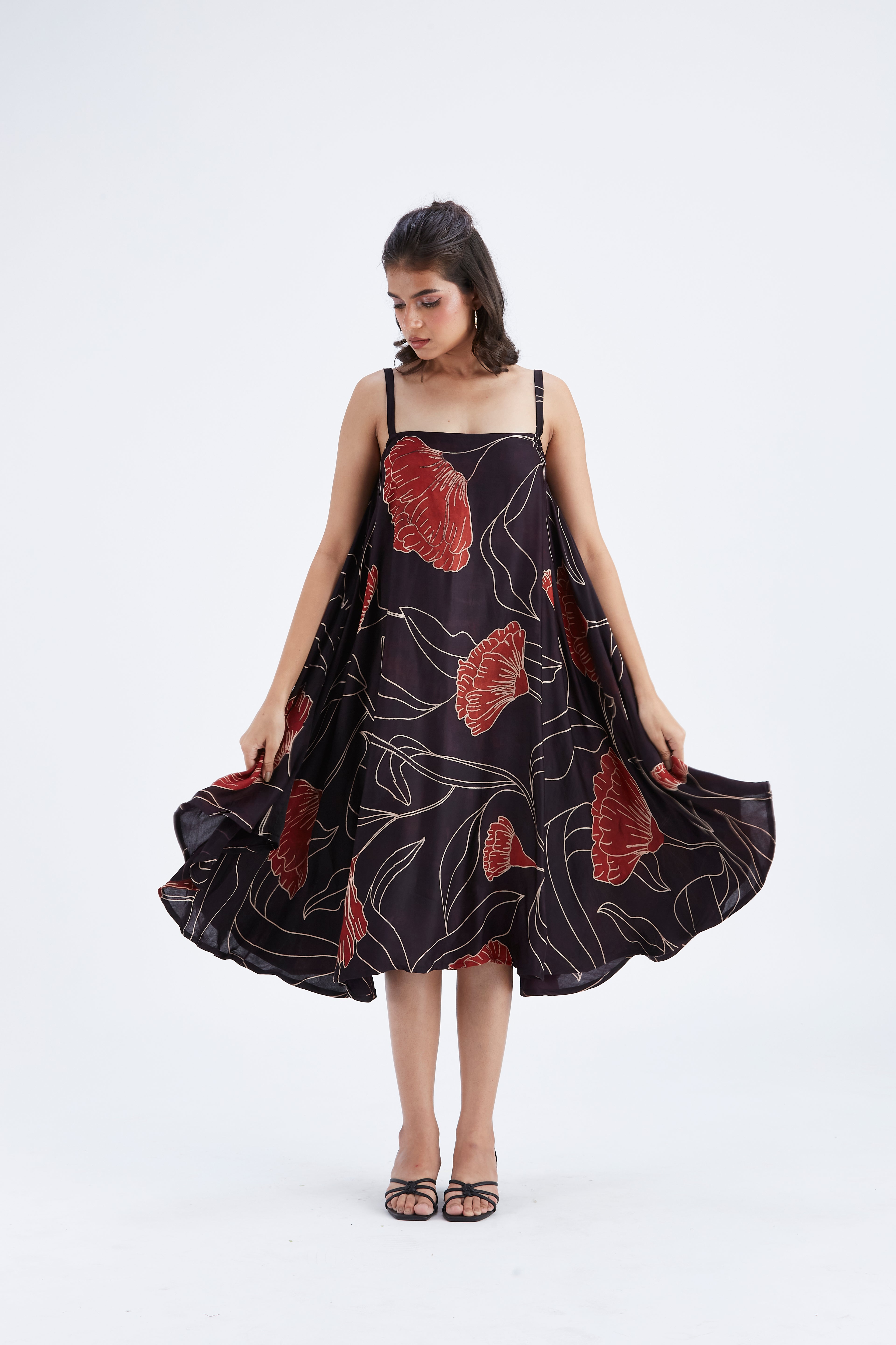 Reya Black dress by Hasttvam with Ete by Hasttvam at Kamakhyaa for sustainable fashion