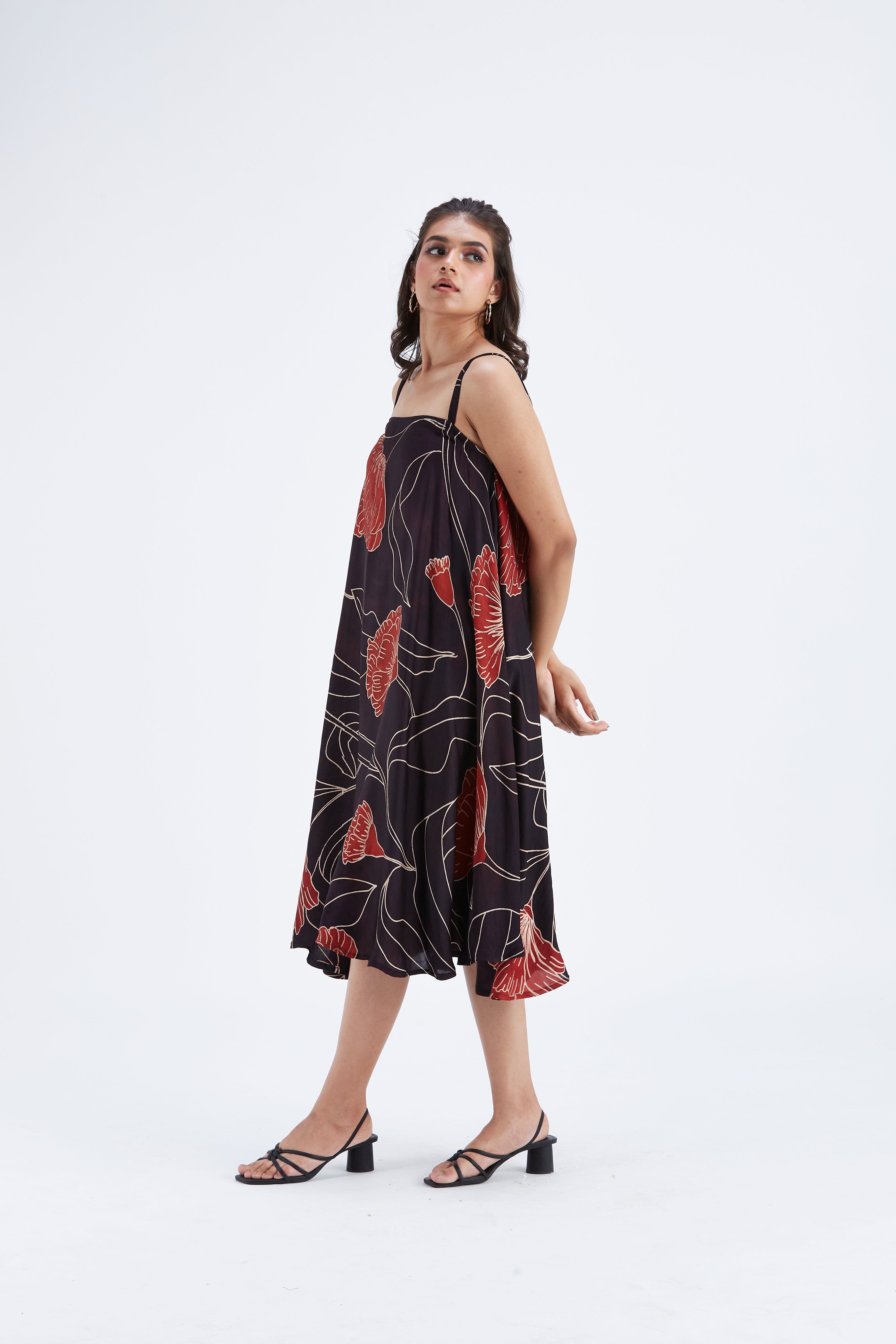 Reya Black dress by Hasttvam with Ete by Hasttvam at Kamakhyaa for sustainable fashion