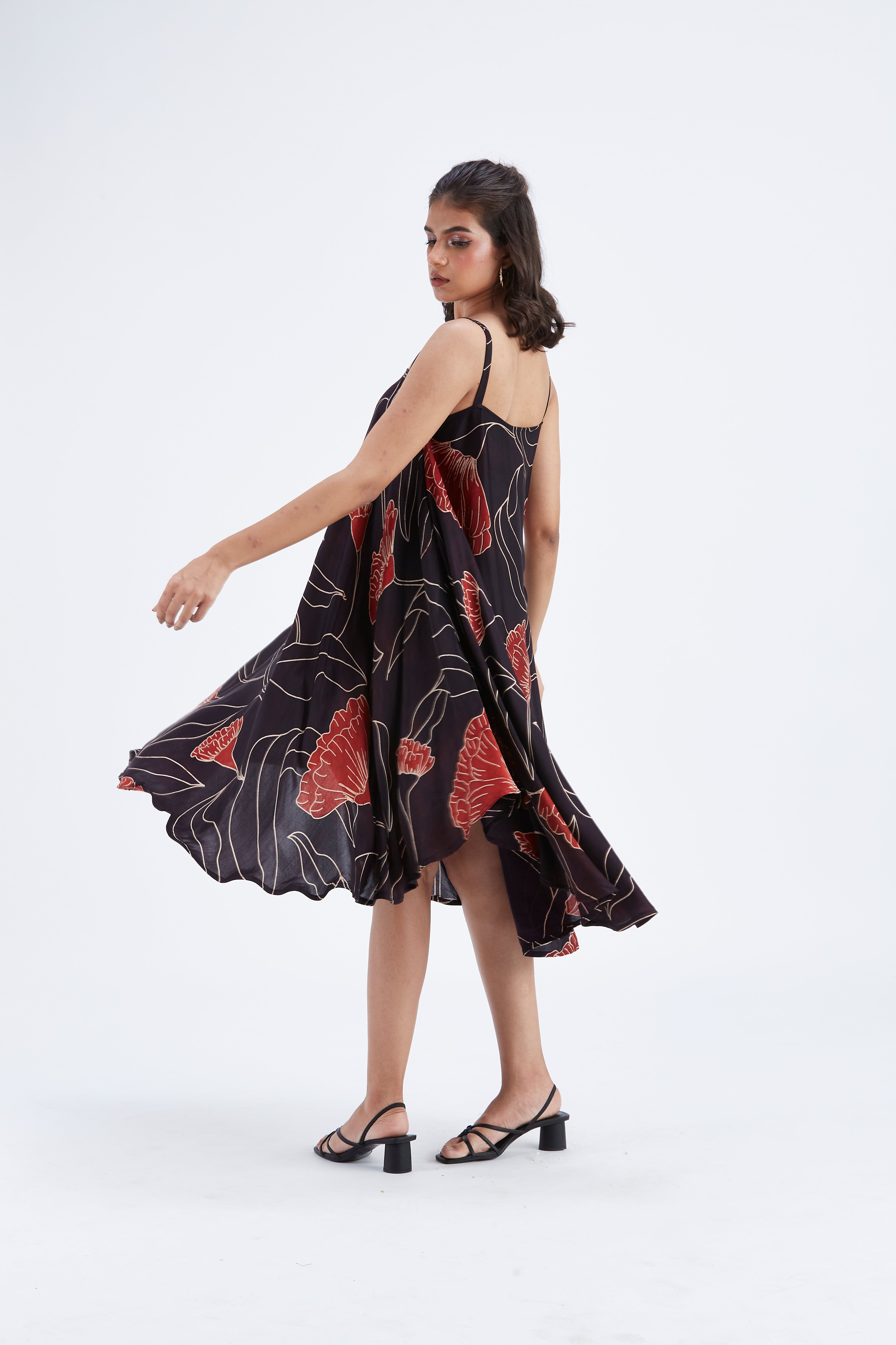 Reya Black dress by Hasttvam with Ete by Hasttvam at Kamakhyaa for sustainable fashion