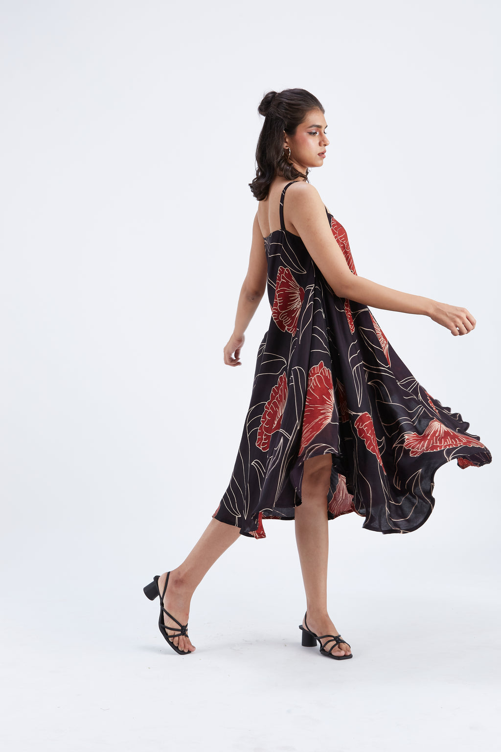 Reya Black dress by Hasttvam with Ete by Hasttvam at Kamakhyaa for sustainable fashion