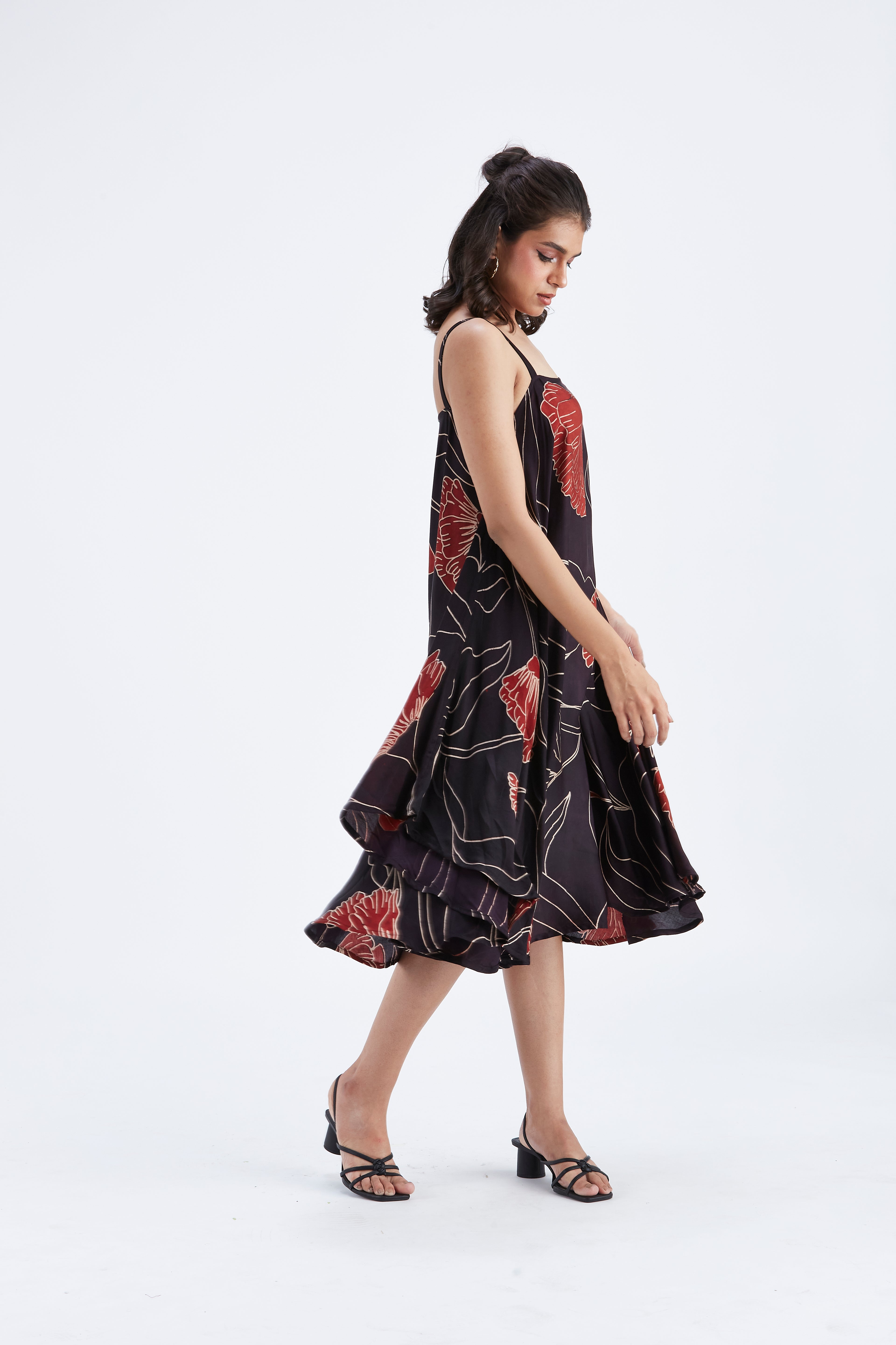 Reya Black dress by Hasttvam with Ete by Hasttvam at Kamakhyaa for sustainable fashion