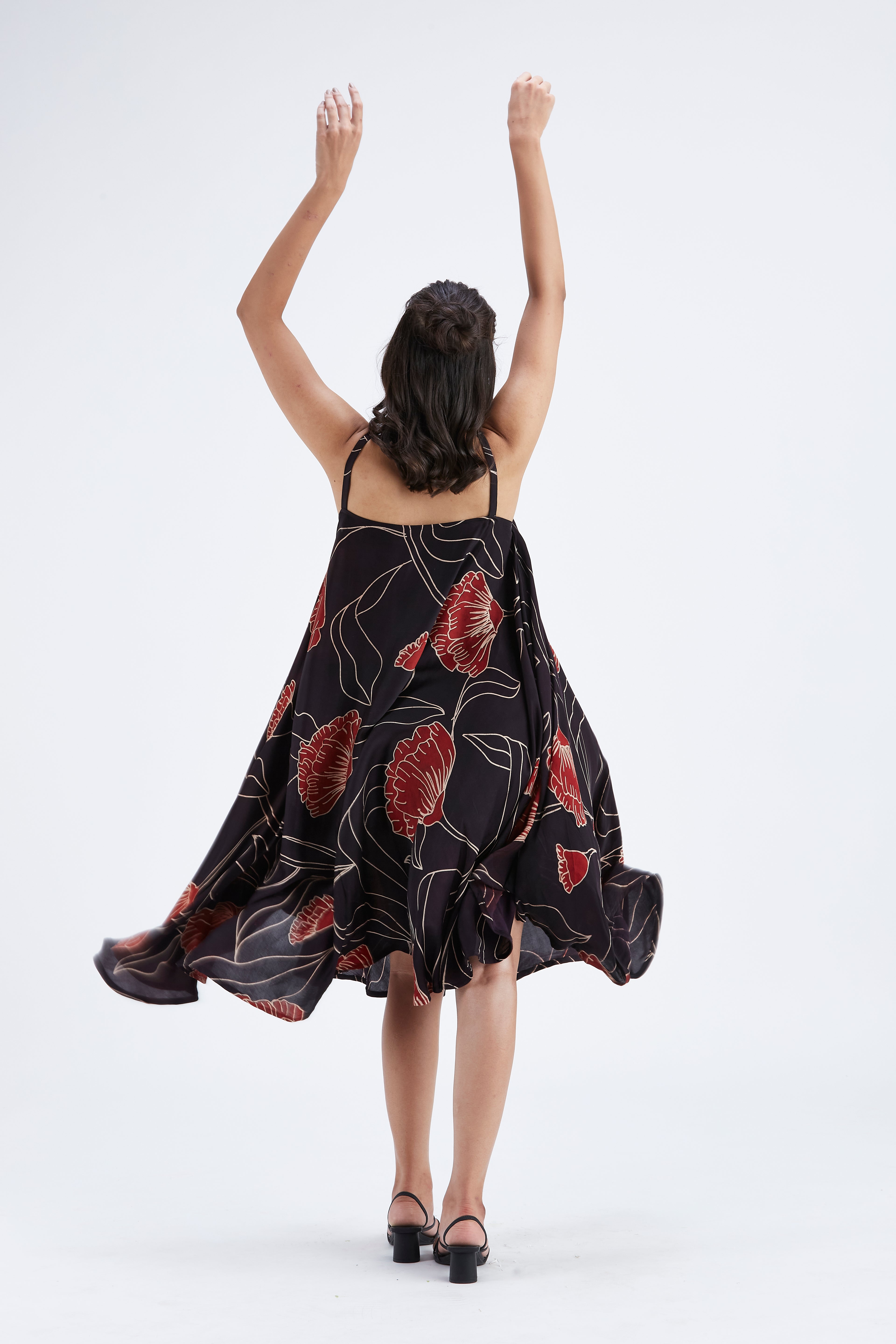 Reya Black dress by Hasttvam with Ete by Hasttvam at Kamakhyaa for sustainable fashion