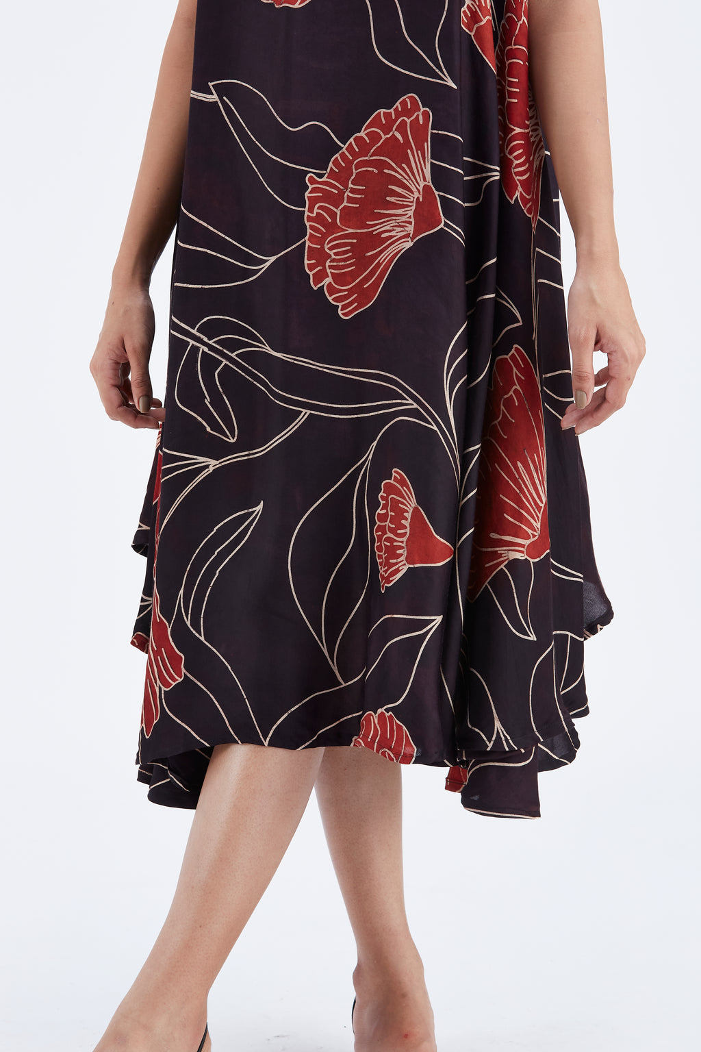 Reya Black dress by Hasttvam with Ete by Hasttvam at Kamakhyaa for sustainable fashion