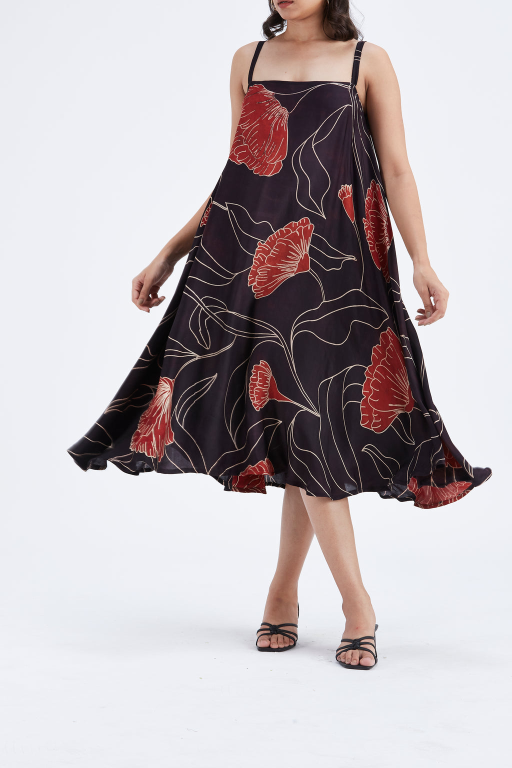 Reya Black dress by Hasttvam with Ete by Hasttvam at Kamakhyaa for sustainable fashion