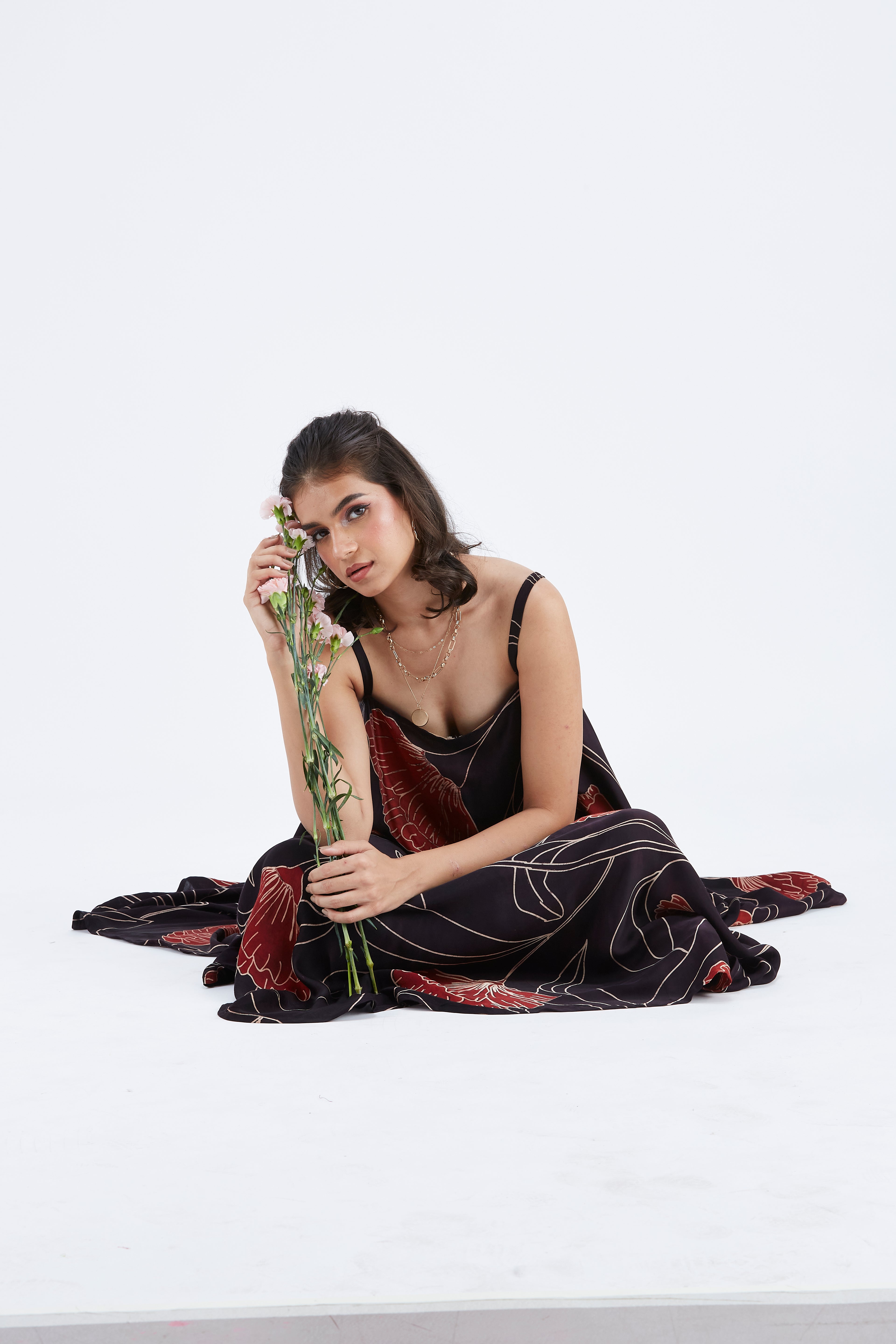 Reya Black dress by Hasttvam with Ete by Hasttvam at Kamakhyaa for sustainable fashion