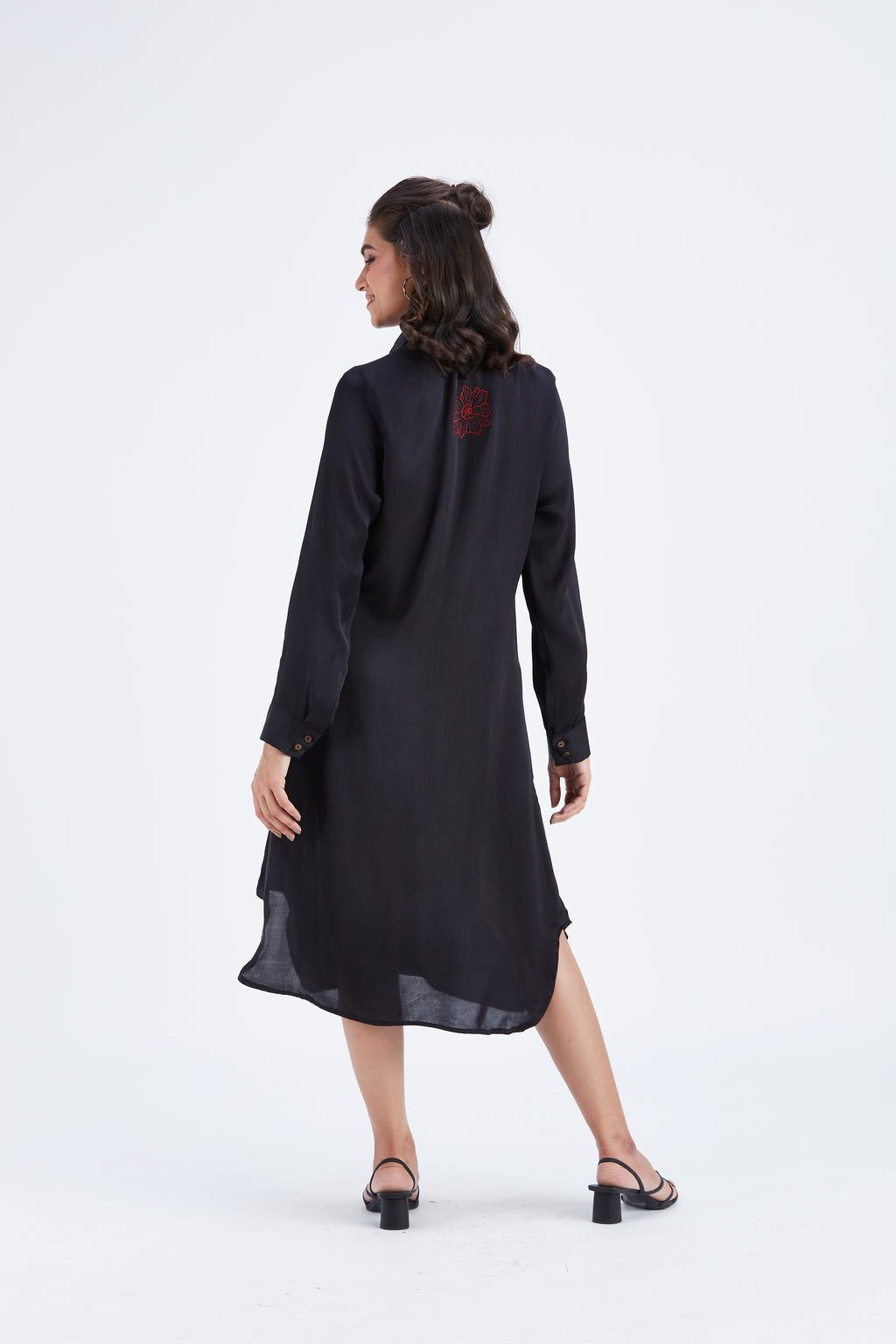 Zae Black dress by Hasttvam with Ete by Hasttvam at Kamakhyaa for sustainable fashion
