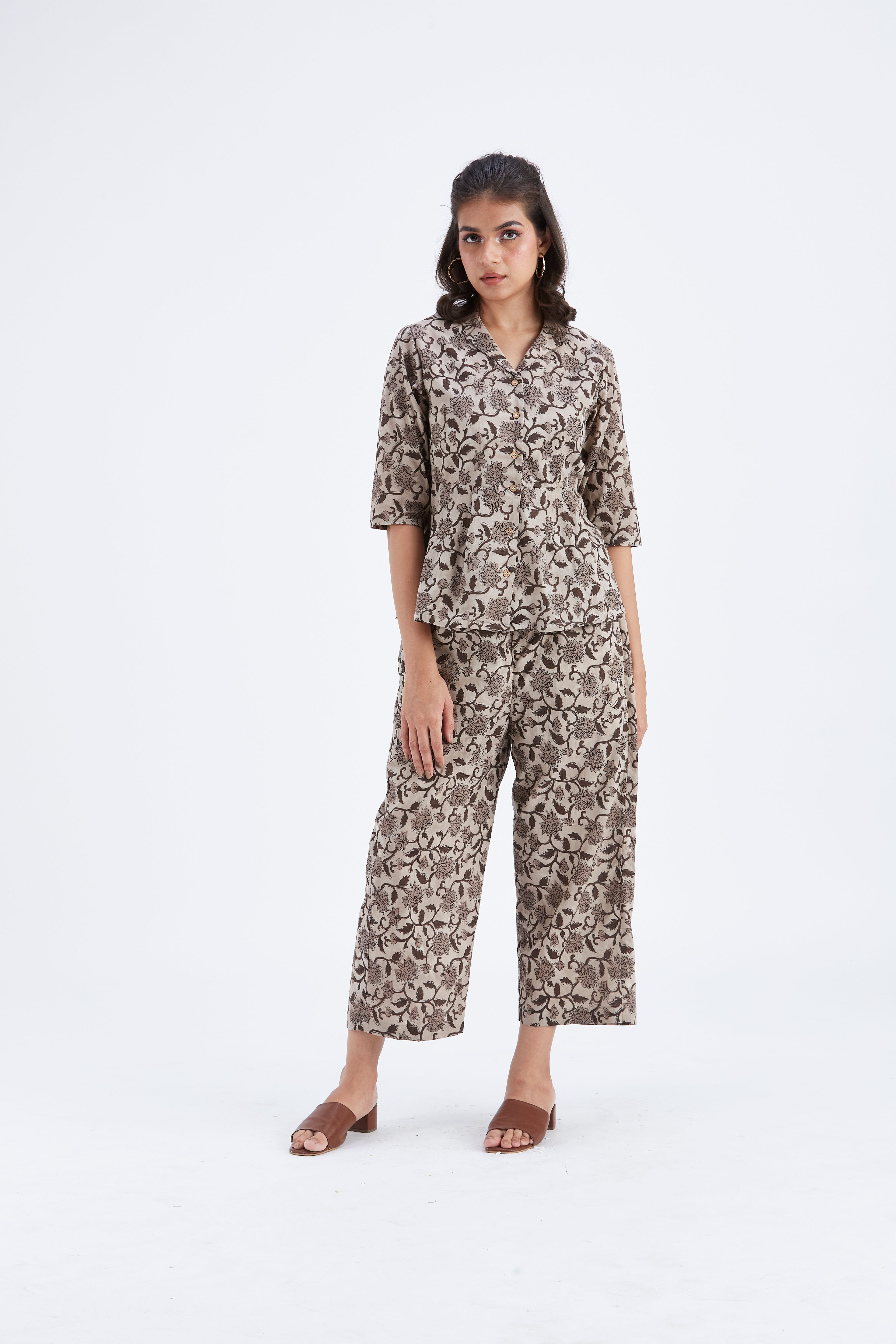 Zola Beige Co-ord set by Hasttvam with Ete by Hasttvam at Kamakhyaa for sustainable fashion