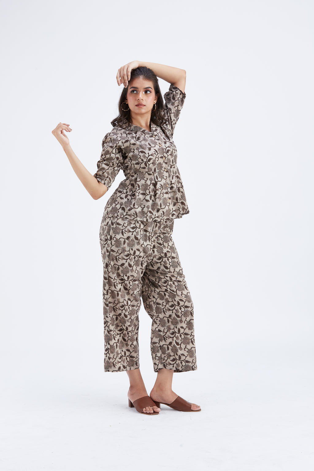 Zola Beige Co-ord set by Hasttvam with Ete by Hasttvam at Kamakhyaa for sustainable fashion