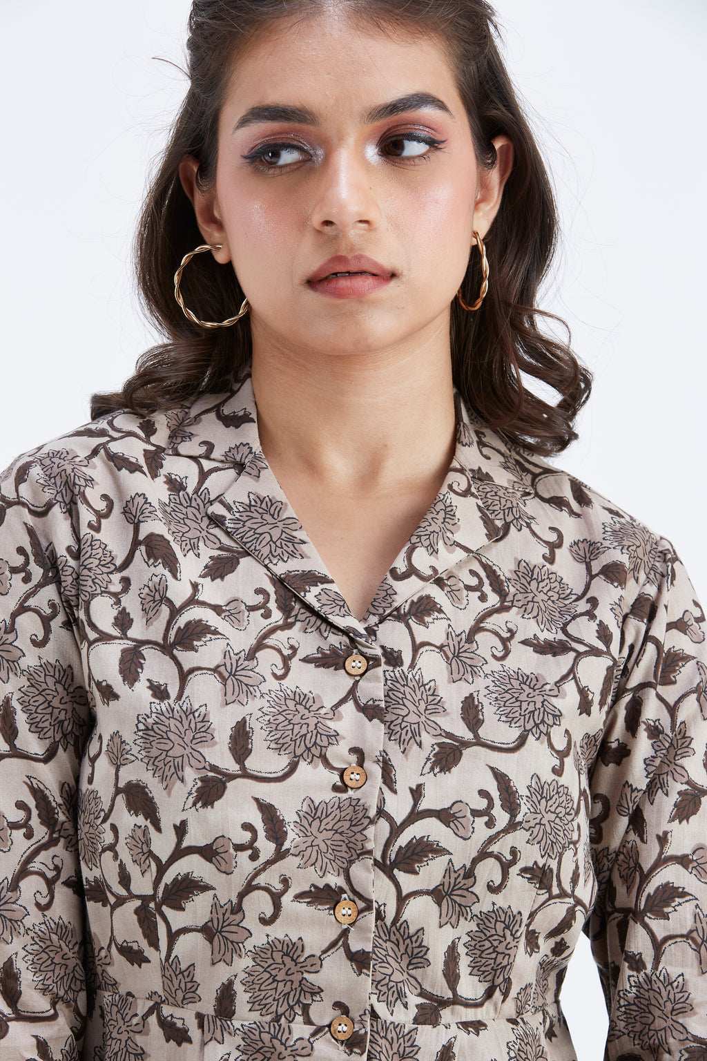 Zola Beige Co-ord set by Hasttvam with Ete by Hasttvam at Kamakhyaa for sustainable fashion