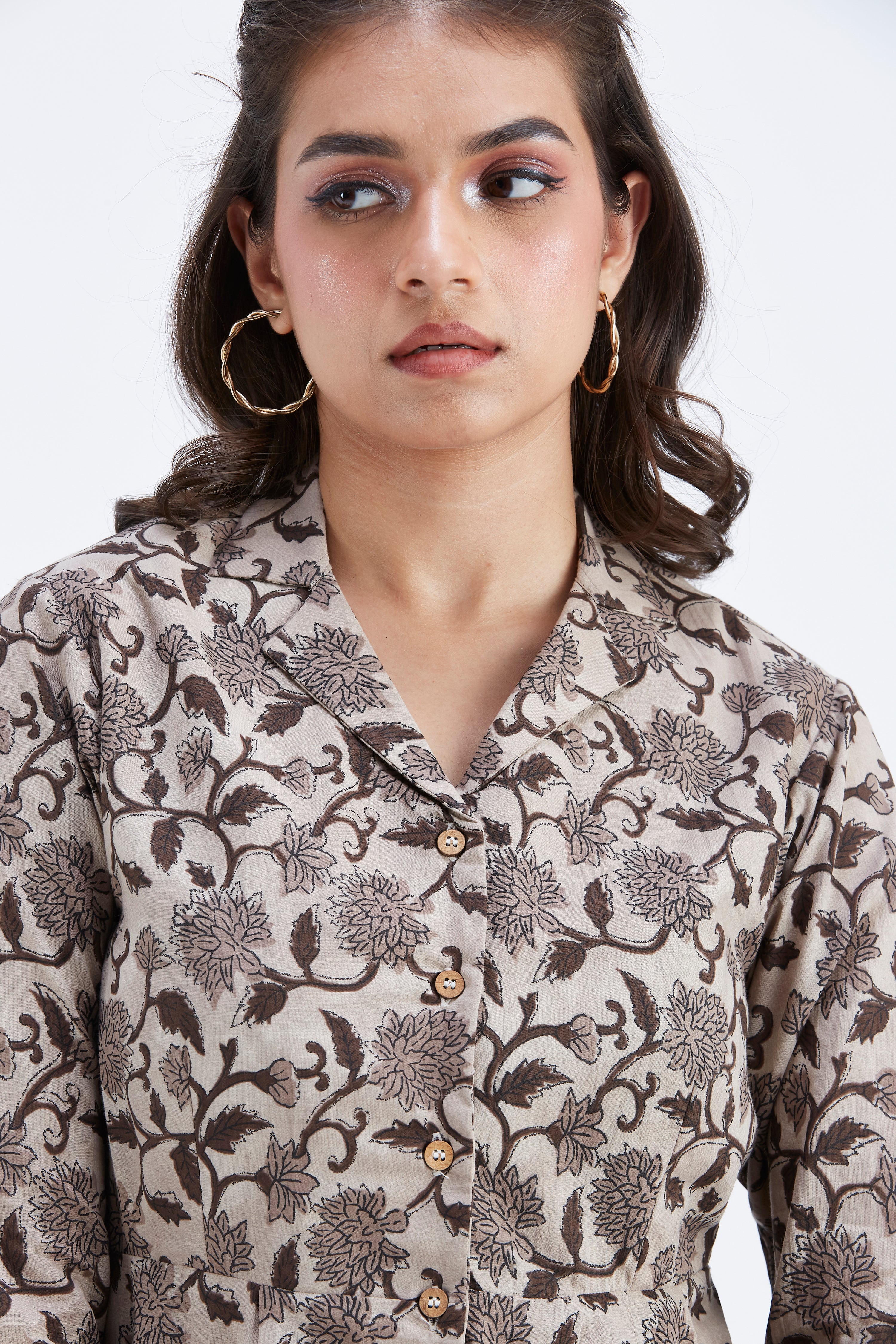 Zola Beige Co-ord set by Hasttvam with Ete by Hasttvam at Kamakhyaa for sustainable fashion