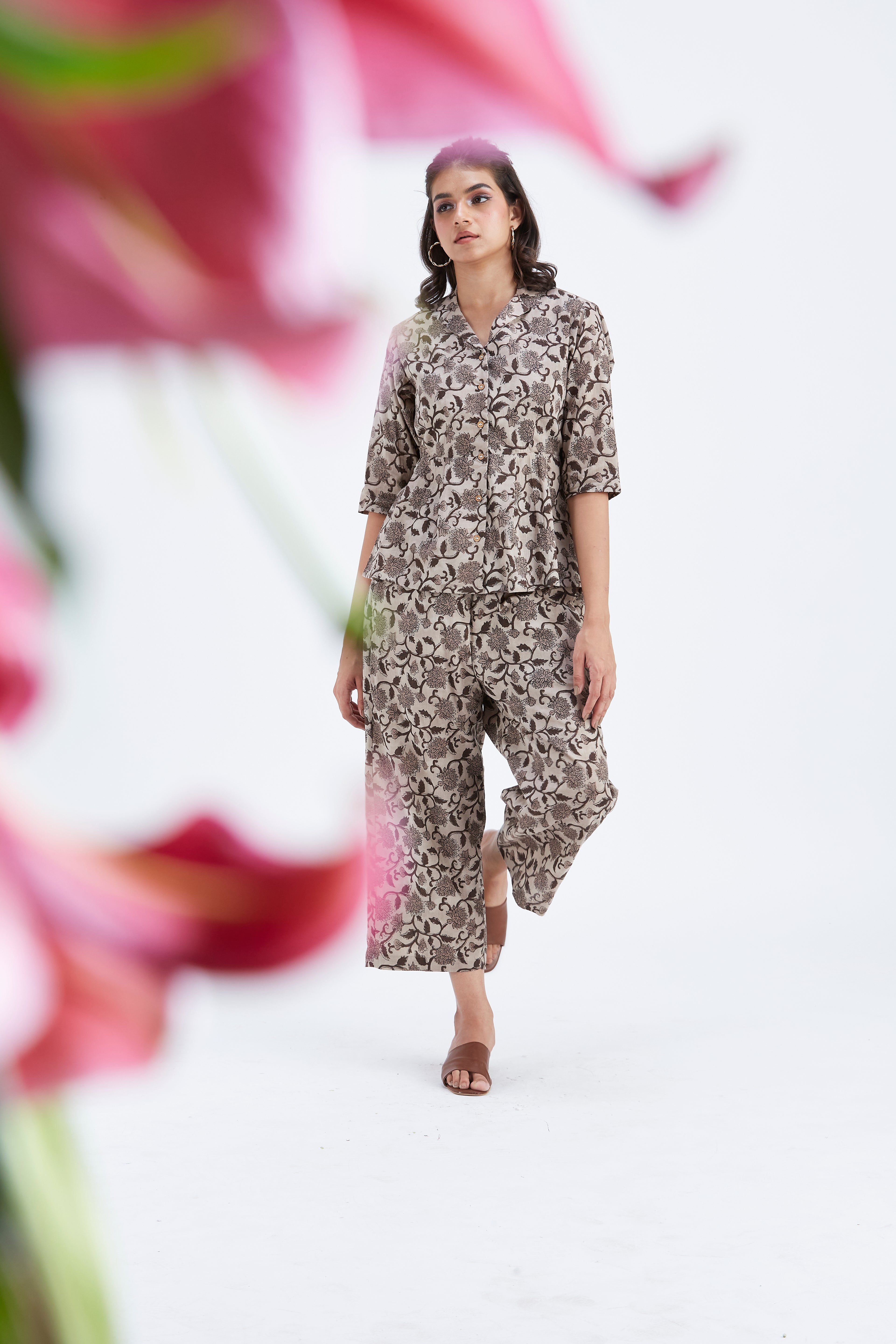 Zola Beige Co-ord set by Hasttvam with Ete by Hasttvam at Kamakhyaa for sustainable fashion