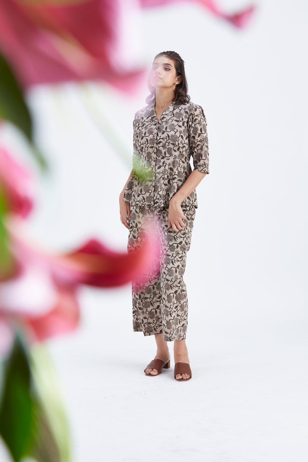 Zola Beige Co-ord set by Hasttvam with Ete by Hasttvam at Kamakhyaa for sustainable fashion