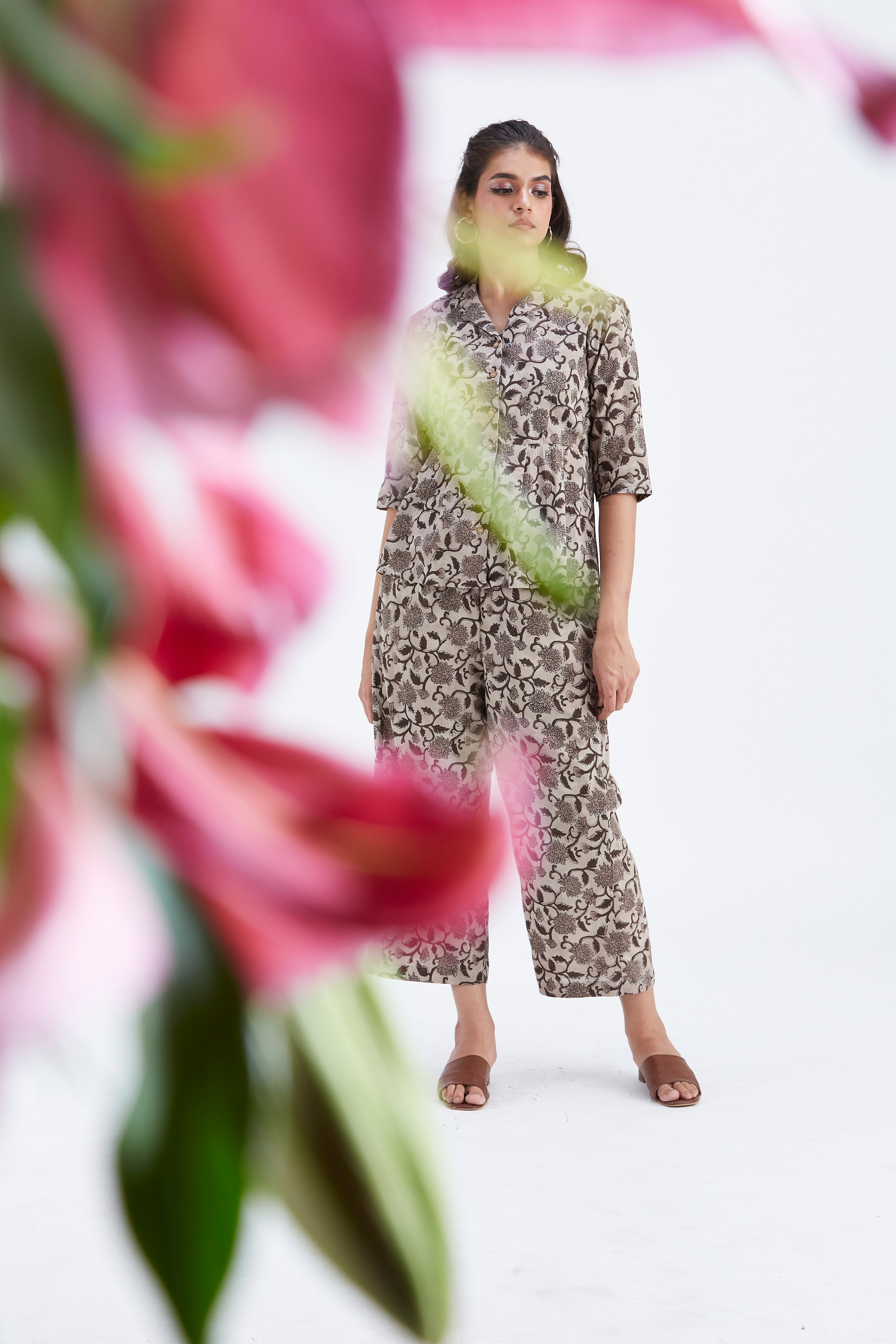 Zola Beige Co-ord set by Hasttvam with Ete by Hasttvam at Kamakhyaa for sustainable fashion