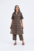 Easha Brown kurta set by Hasttvam with Ete by Hasttvam at Kamakhyaa for sustainable fashion
