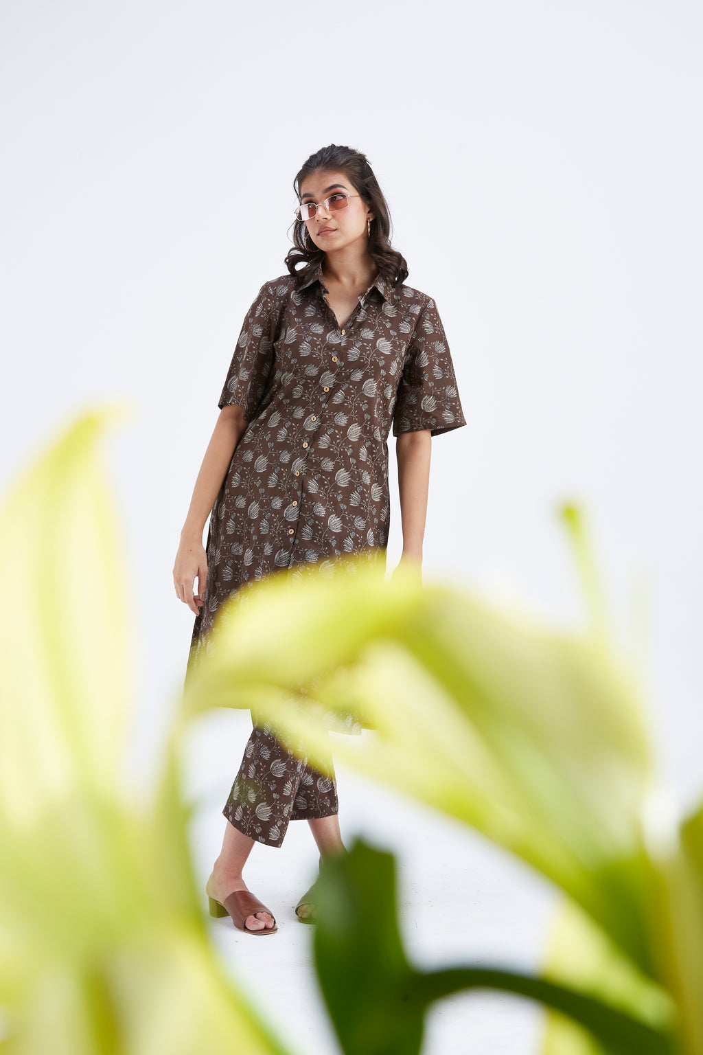 Easha Brown kurta set by Hasttvam with Ete by Hasttvam at Kamakhyaa for sustainable fashion