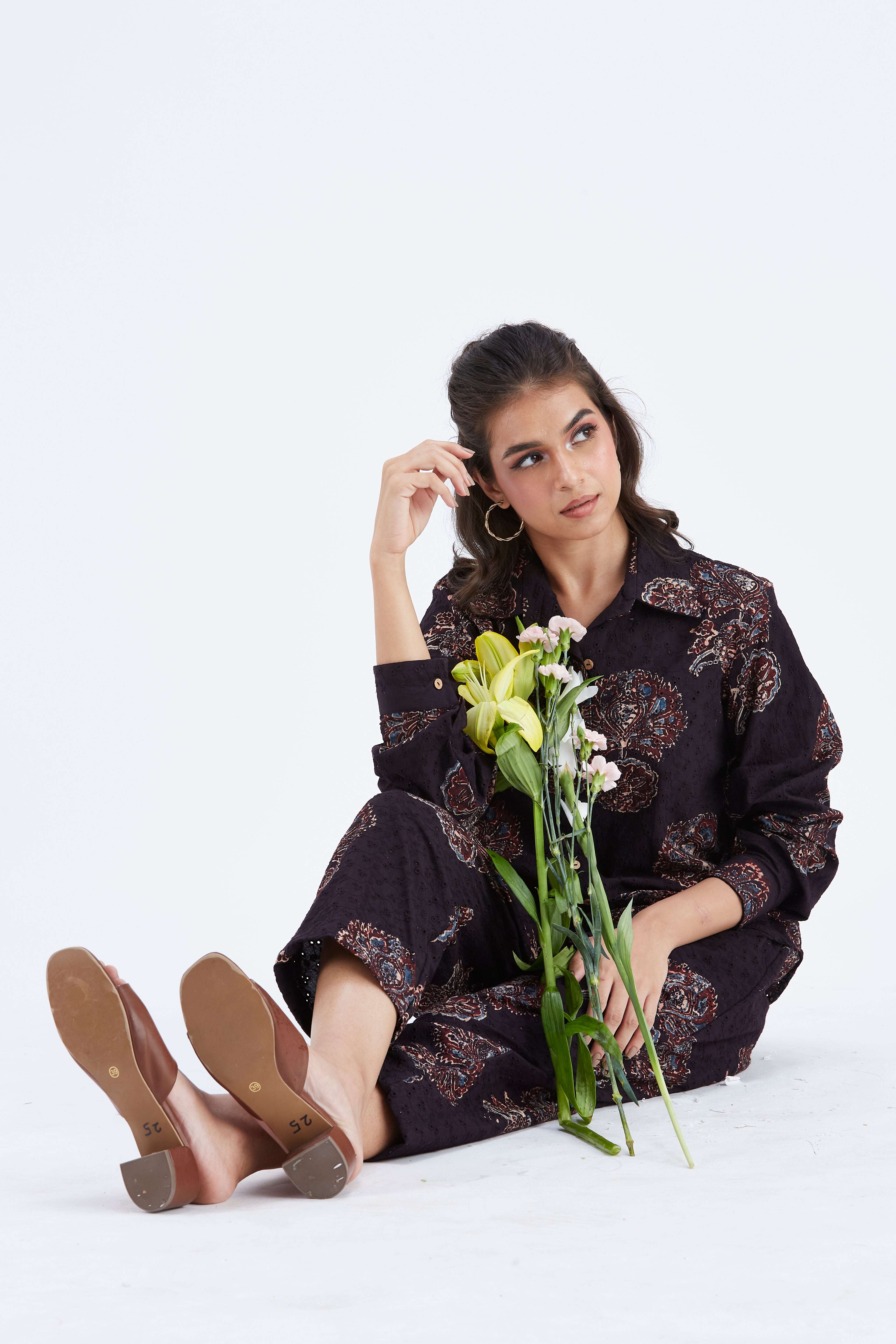 Yuna Black Co-ord set by Hasttvam with Ete by Hasttvam at Kamakhyaa for sustainable fashion