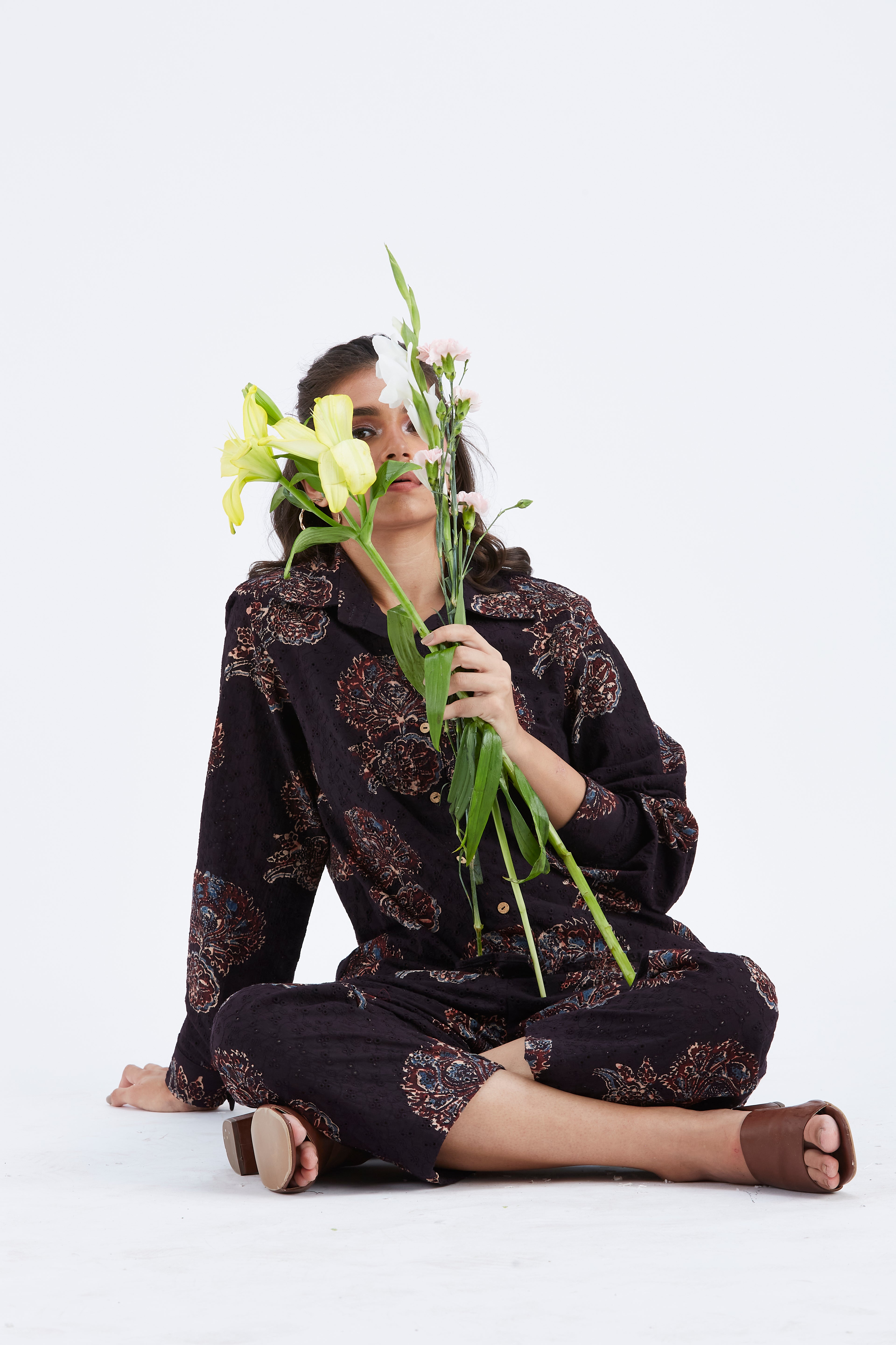 Yuna Black Co-ord set by Hasttvam with Ete by Hasttvam at Kamakhyaa for sustainable fashion