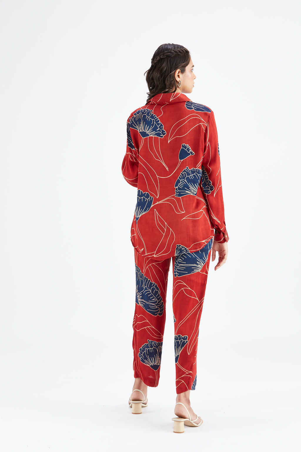 Yuna Red Co-ord set by Hasttvam with Ete by Hasttvam at Kamakhyaa for sustainable fashion