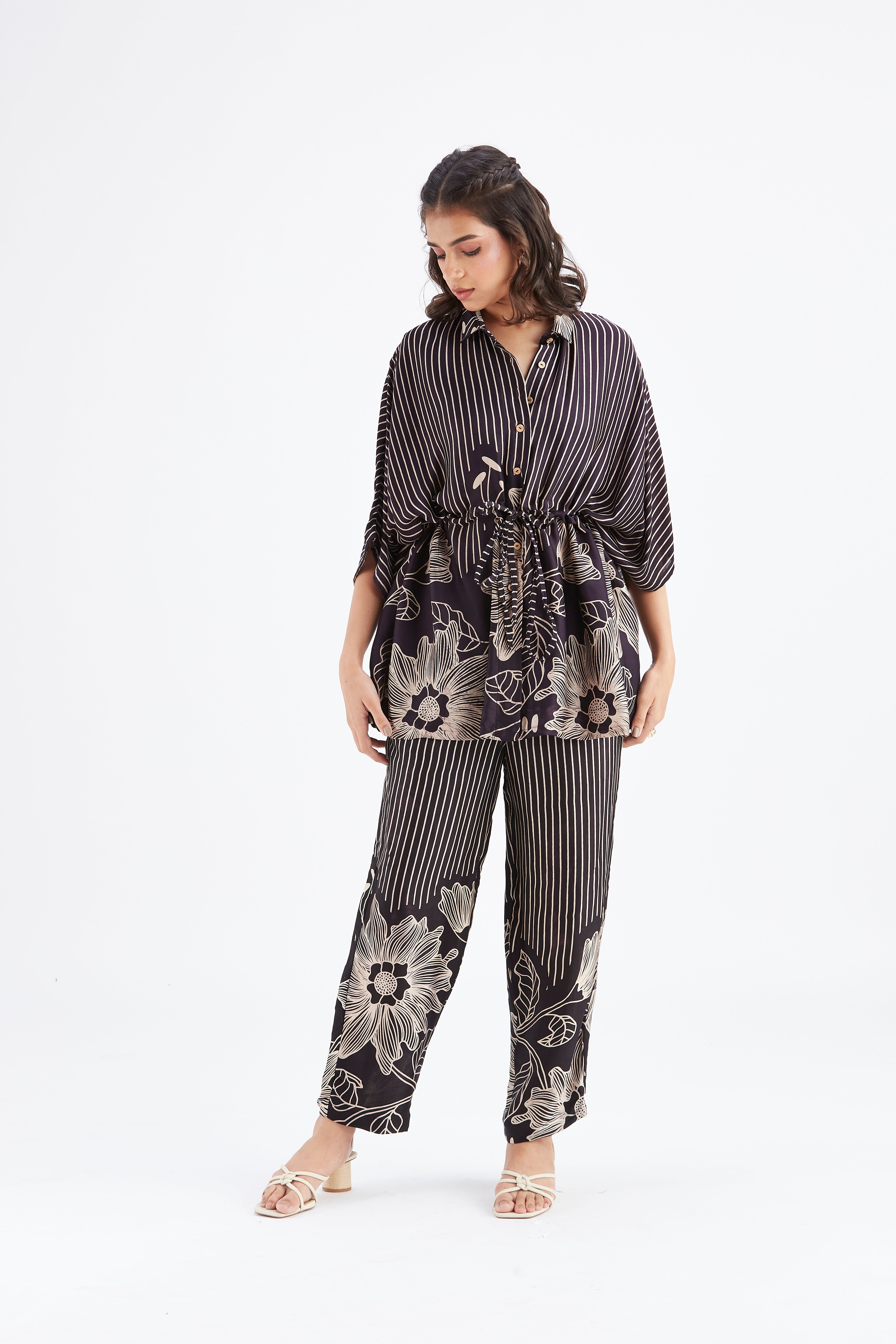 Amae Black Co-ord set by Hasttvam with Ete by Hasttvam at Kamakhyaa for sustainable fashion